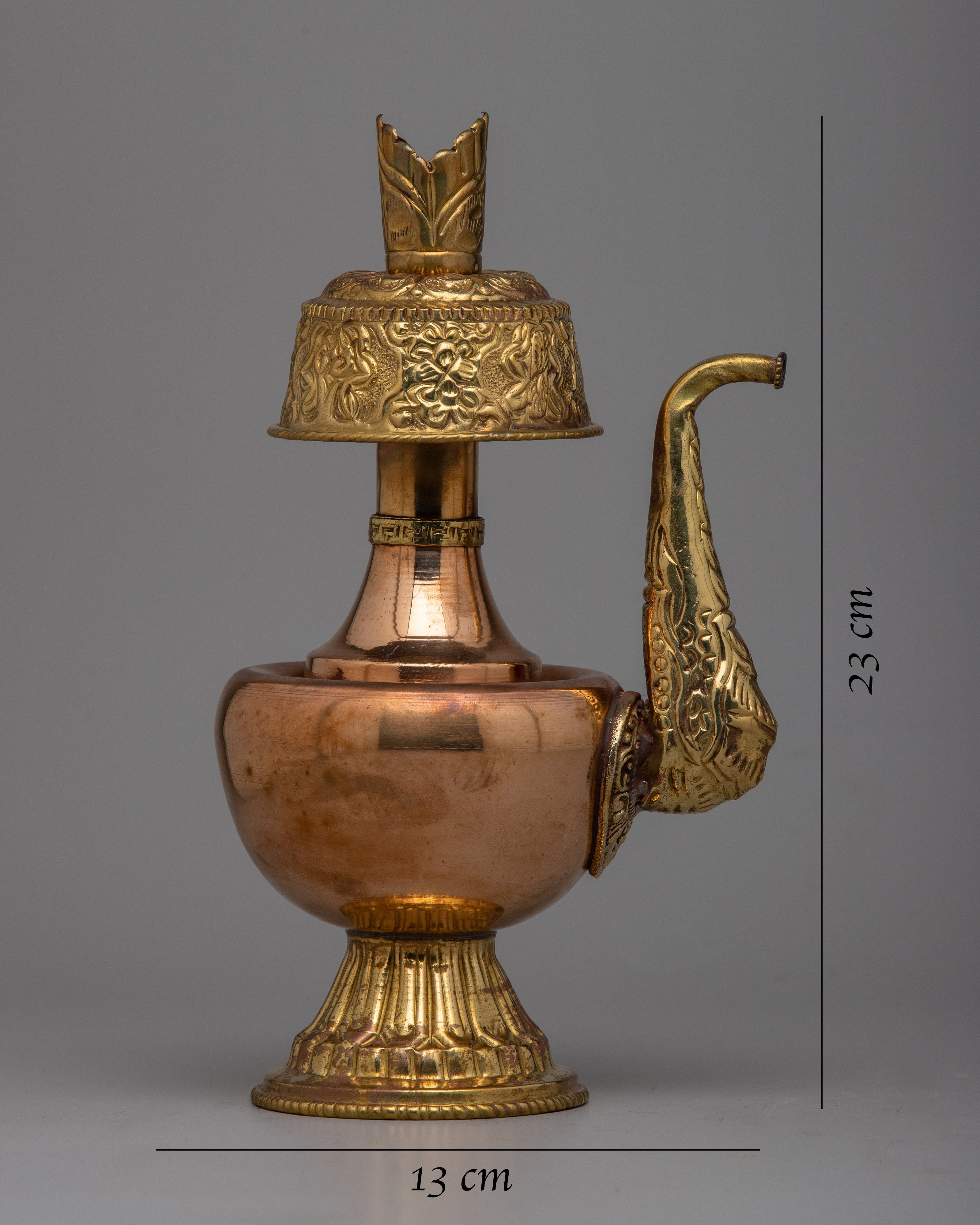 Bhumpa Brass Altar Vase | Ceremonial Altar Vase for Rituals