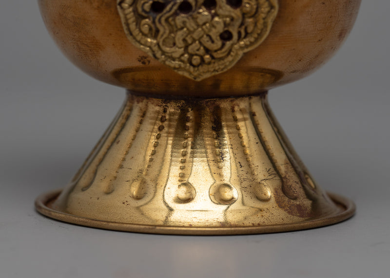 Bhumpa Brass Decorative Vase |  Tibetan Home Decor and Water Offering