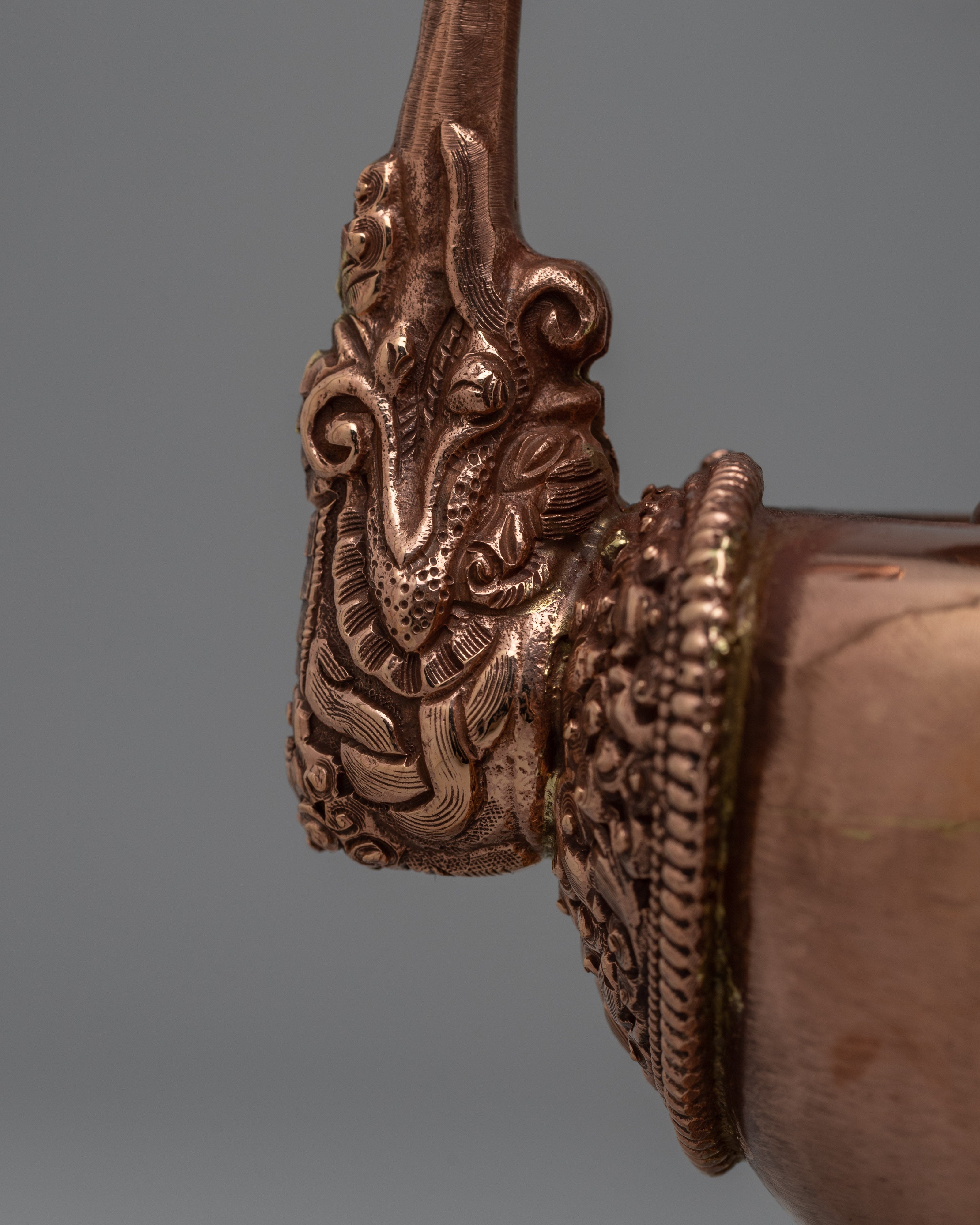 Tibetan Copper Bhumpa Vase | Authentic Buddhist Ceremony Decor