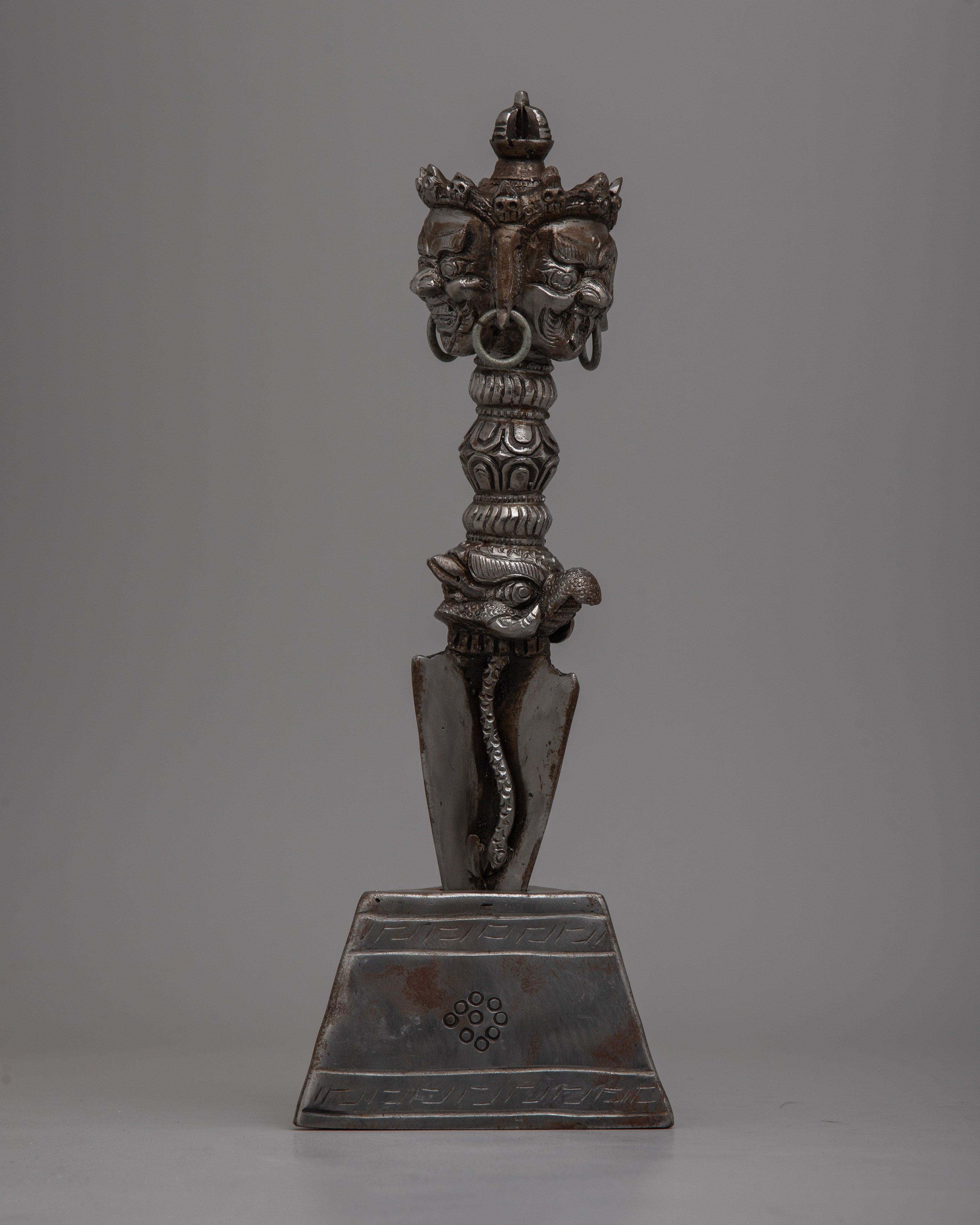 Cultural Tibetan Iron Phurba | Handcrafted Ritual Dagger