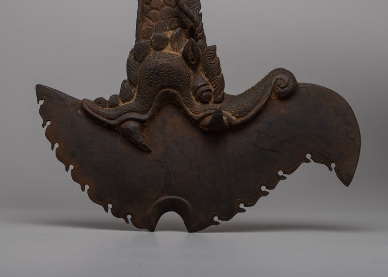 Iron Oxidized Kartika Knife | Tibetan Buddhist Ceremonial Knife
