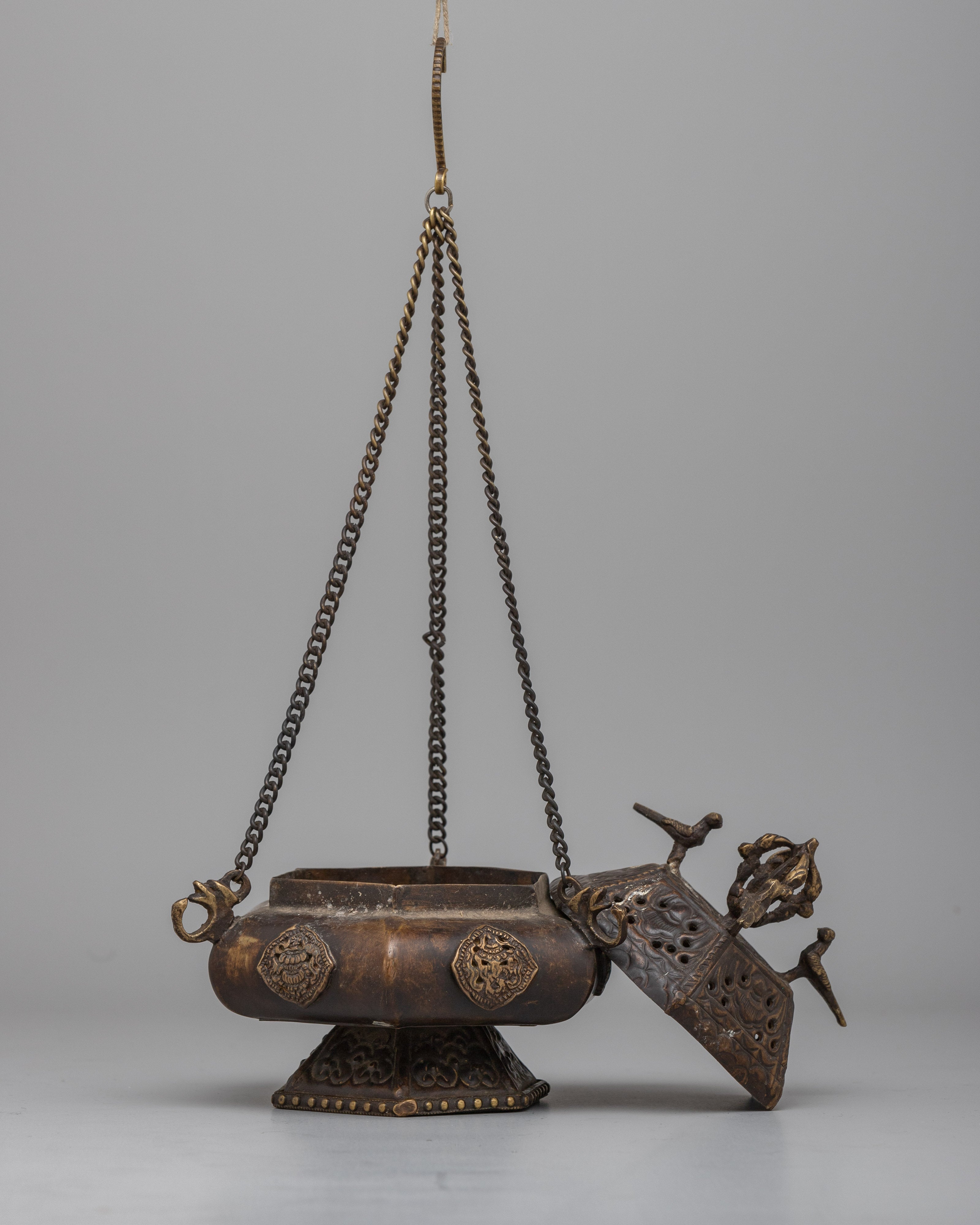 Small Brass Incense Burner | Authentic Design for Aromatic Experience