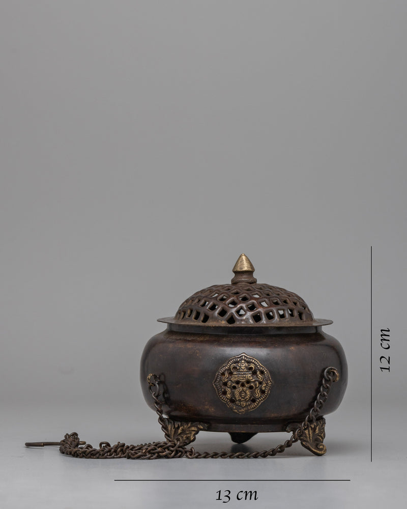 Incense Brass Burner | Unique Decorative Piece for Home Fragrance