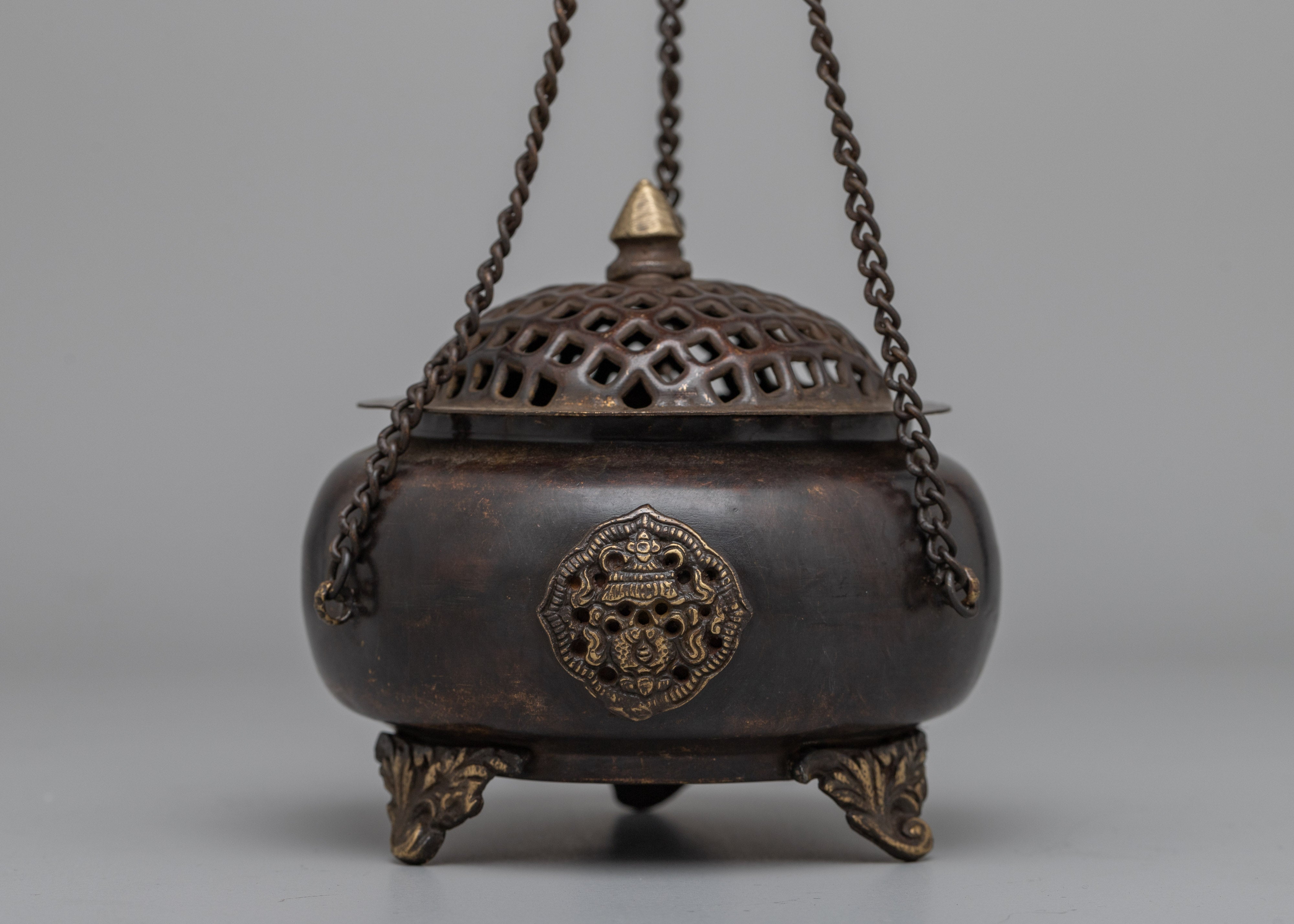 Incense Brass Burner | Unique Decorative Piece for Home Fragrance