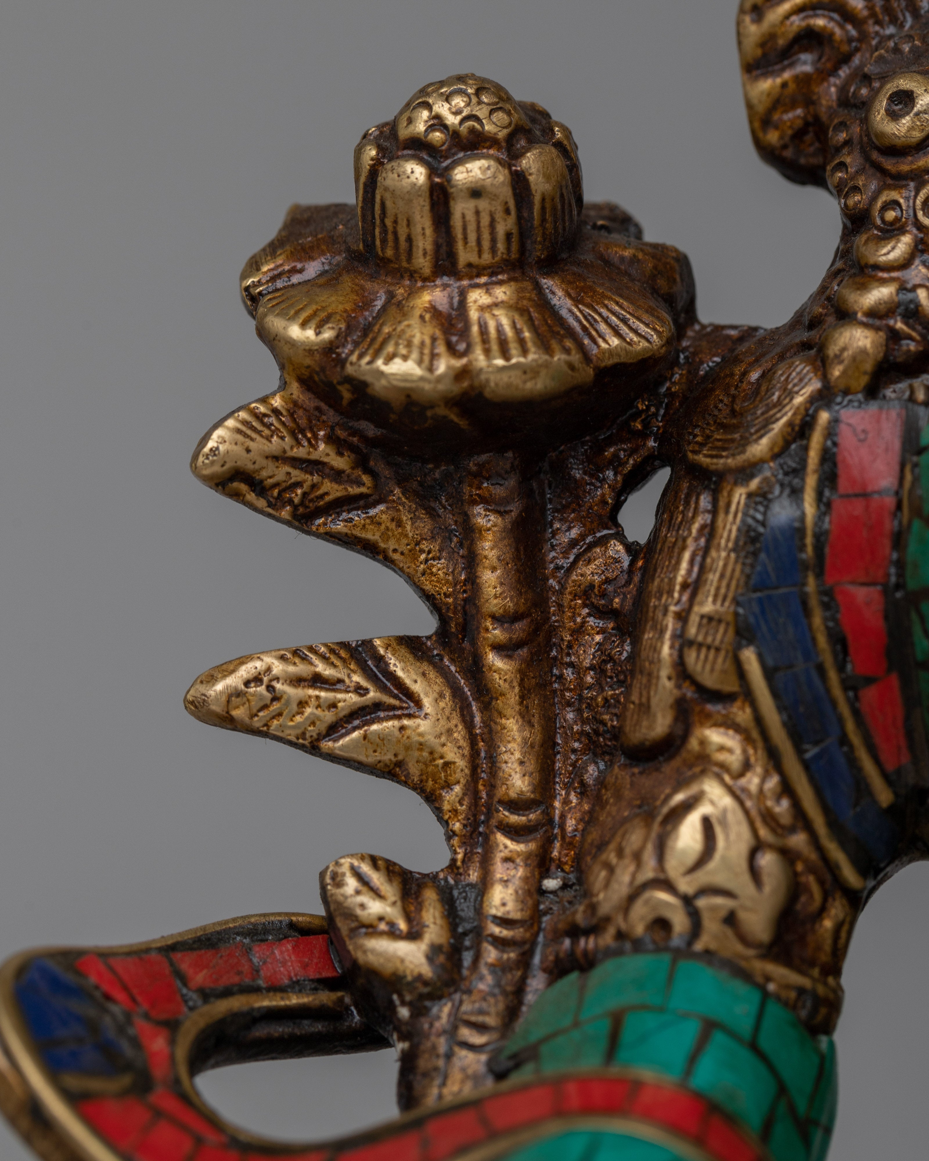 Green Brass Tara Statue | Embodying Feminine Strength and Wisdom