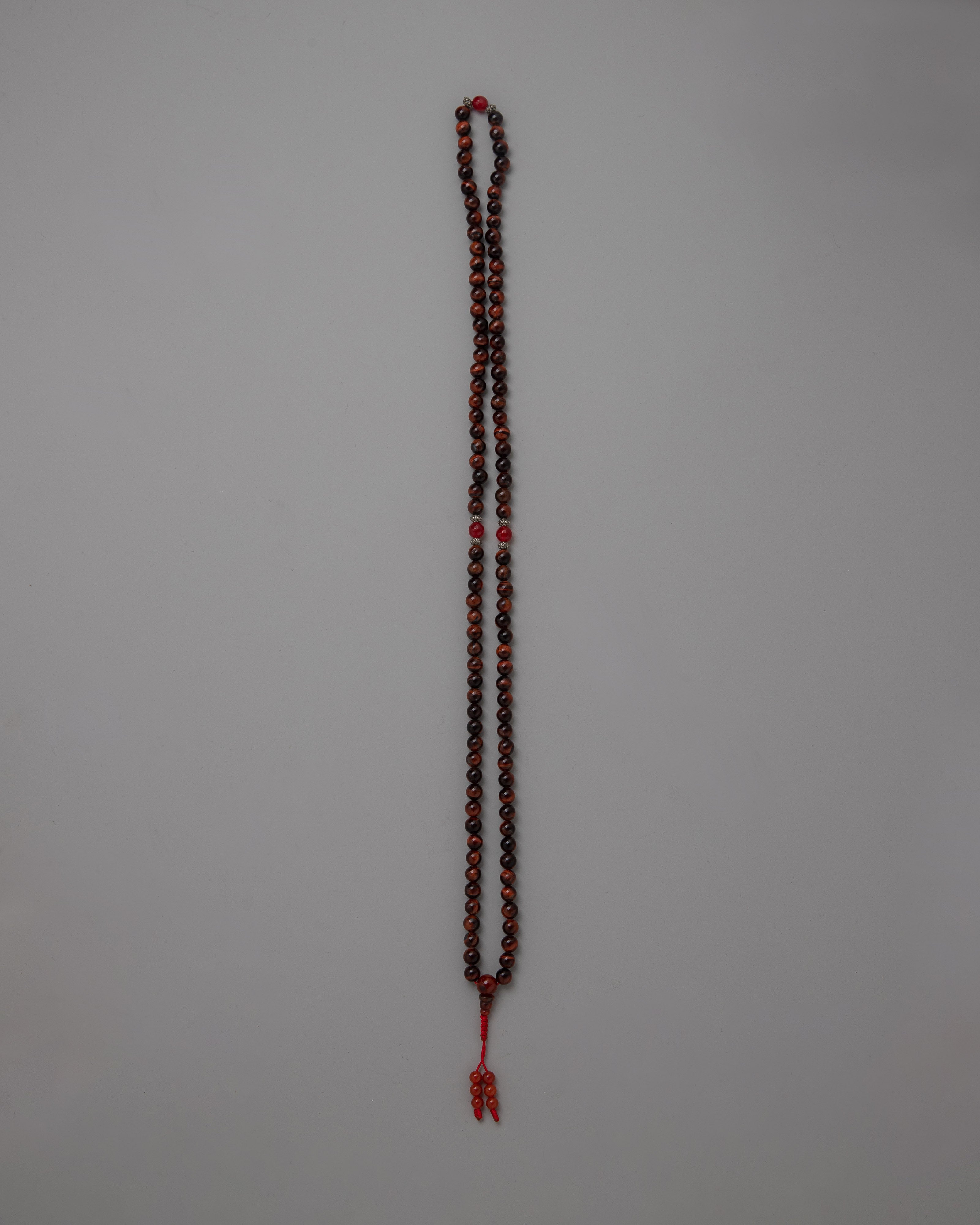 Red Tiger Eye Beads Mala | Beads for Yoga Practice and Mindfulness