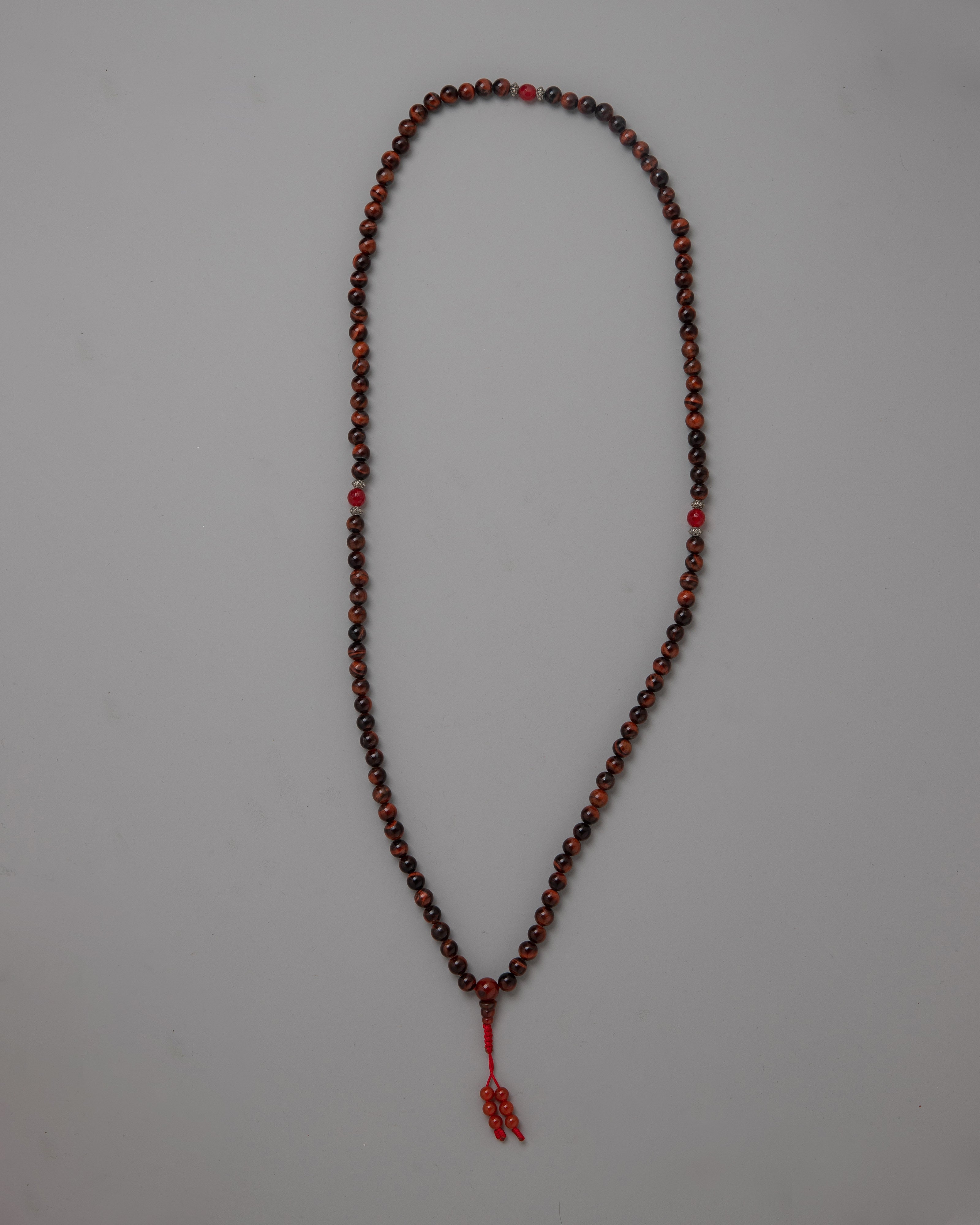Red Tiger Eye Beads Mala