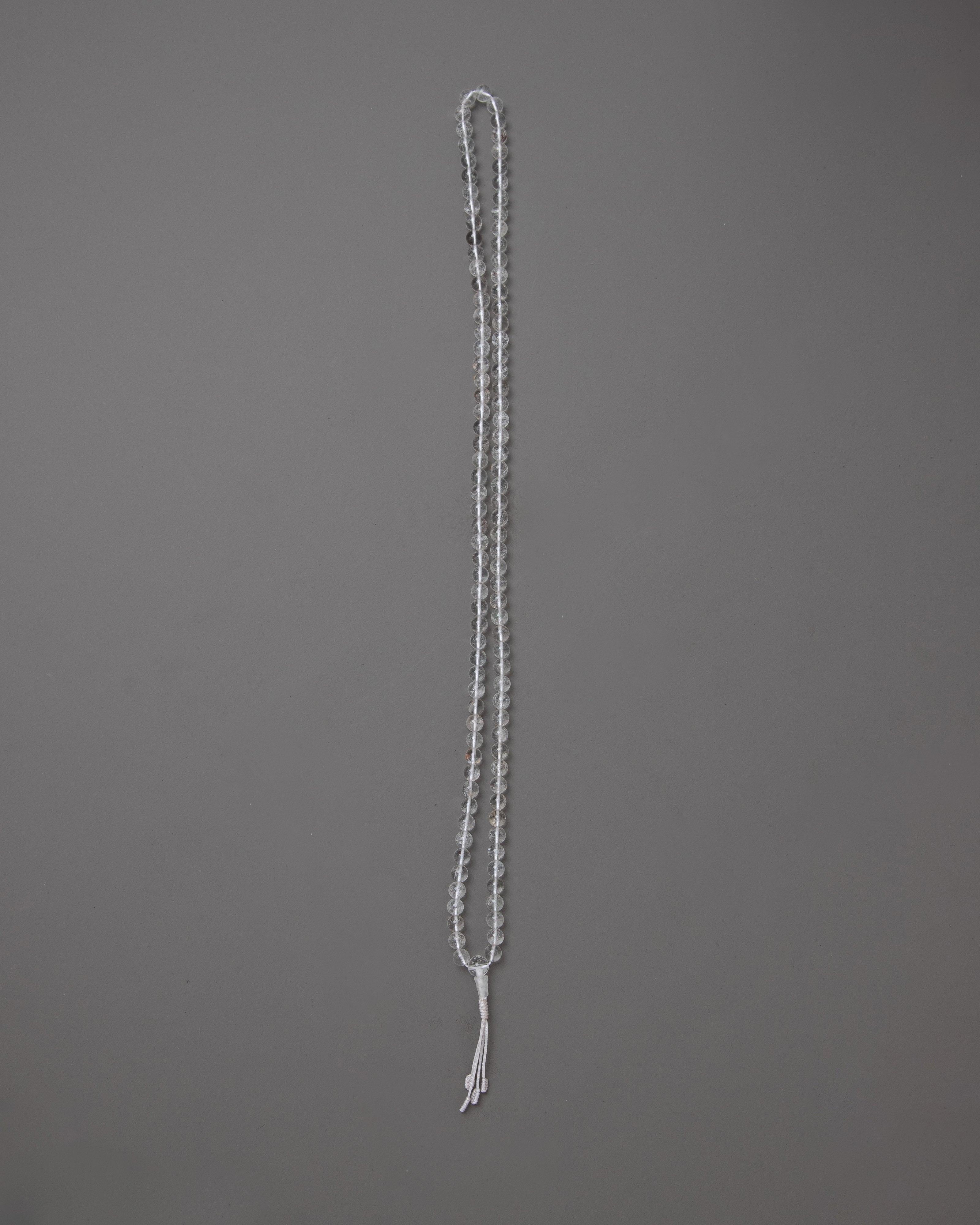 Crystal Beads White Mala