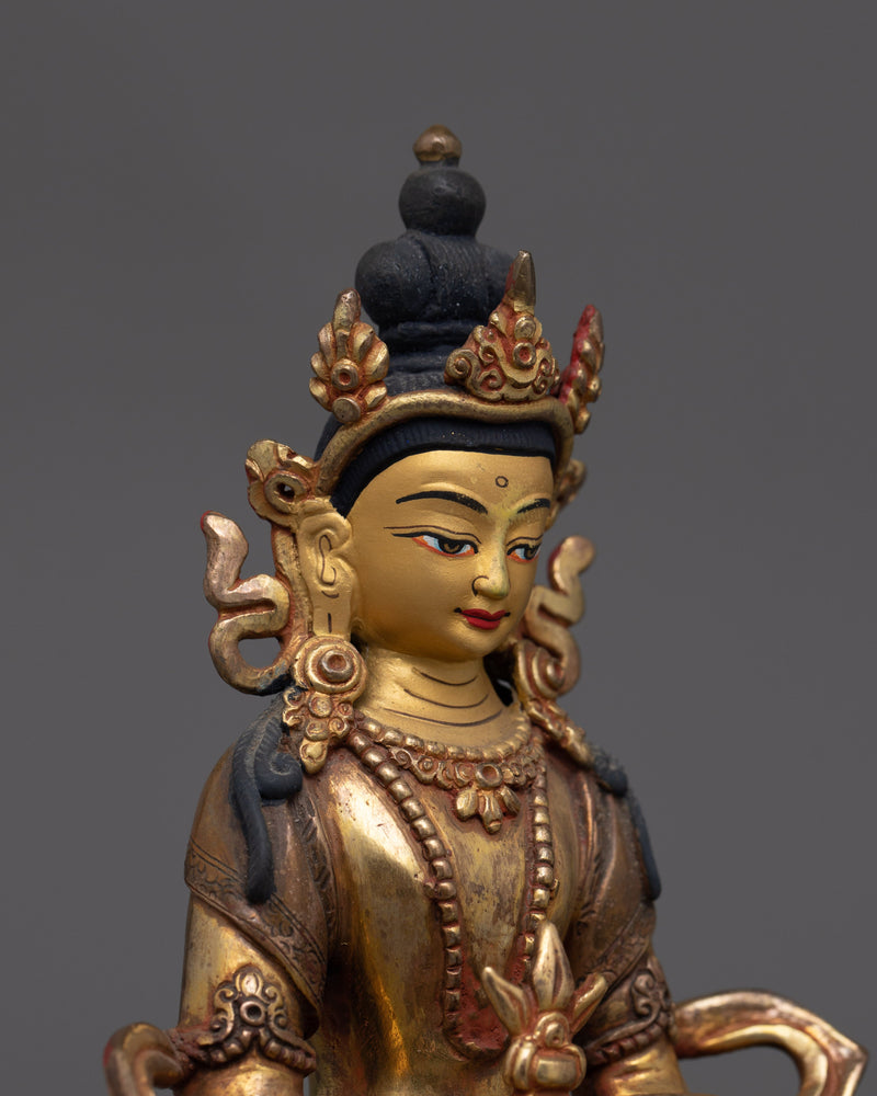 Amitayus Buddha Copper Statue | Handmade Statue for Meditation Practice