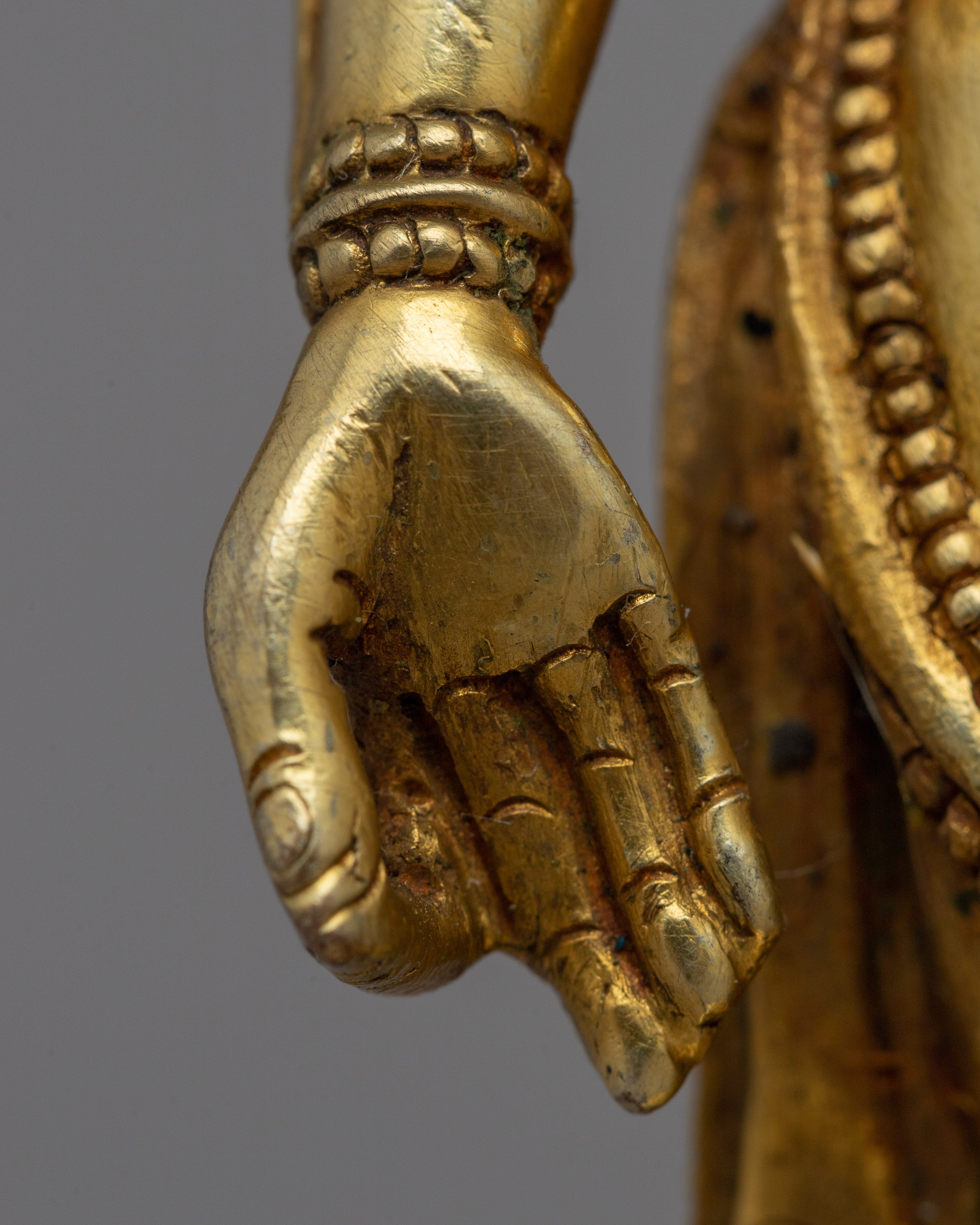 Goddess Standing Green Tara Statue | Handcrafted Statue in Graceful Standing Pose