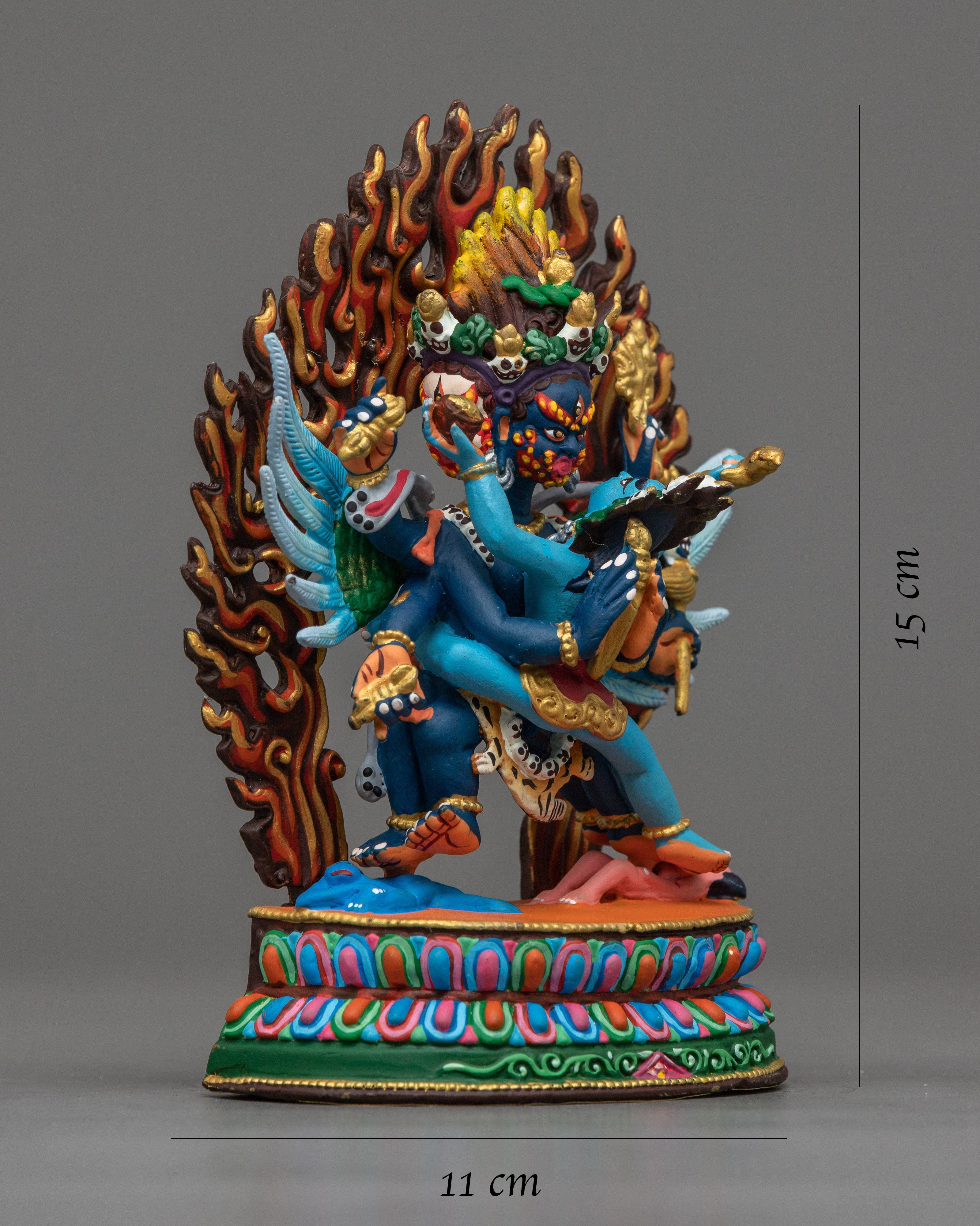 Miniature Vajrakilaya Statue | Embodying Fierce Protection