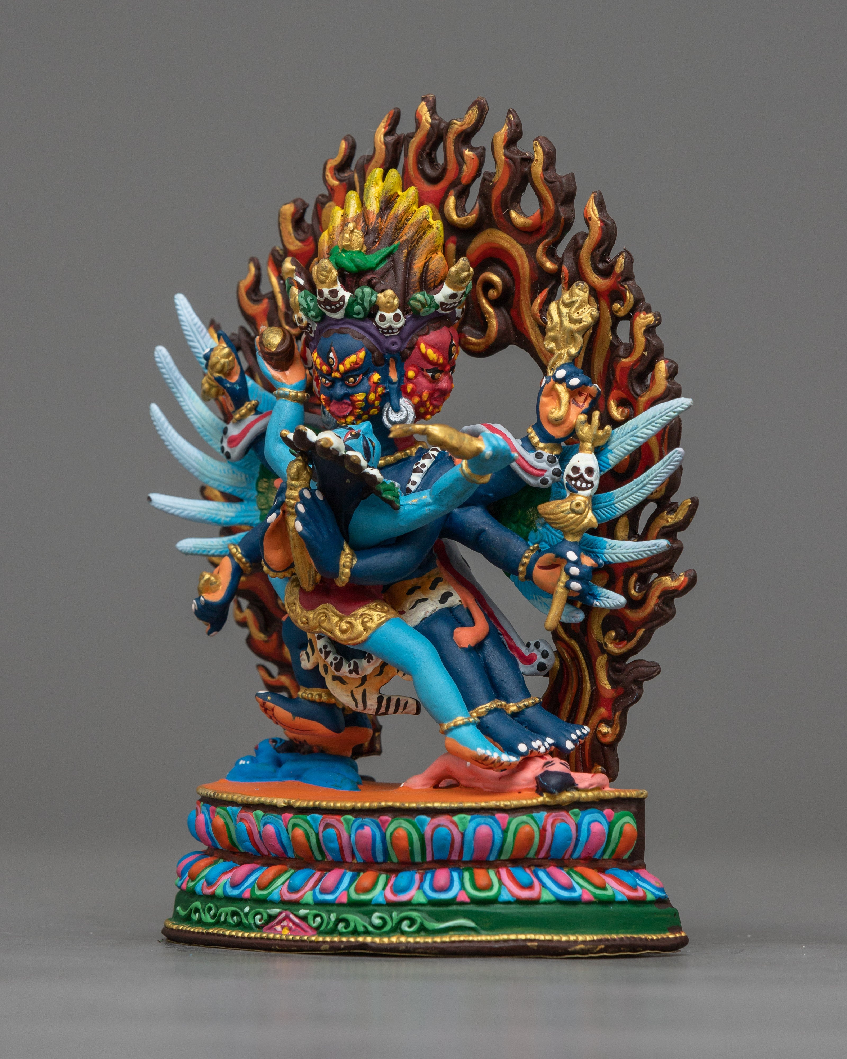 Miniature Vajrakilaya Statue | Embodying Fierce Protection