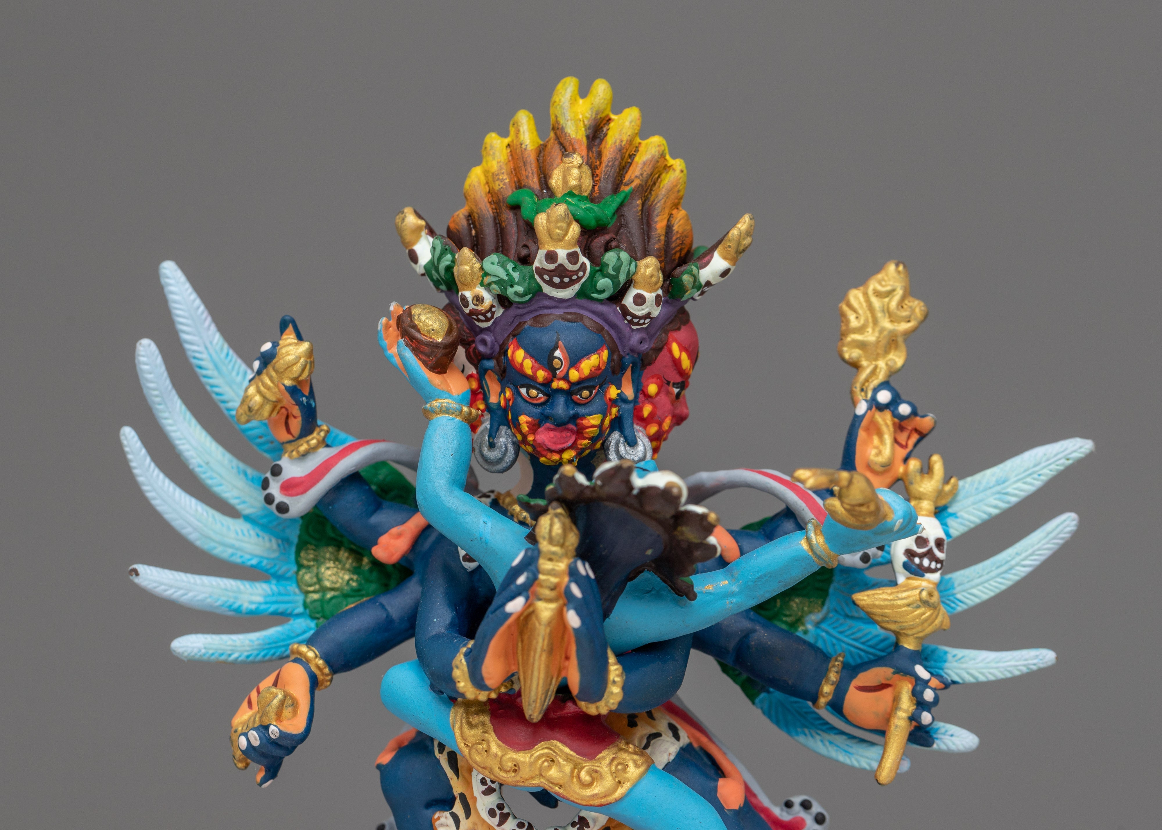 Miniature Vajrakilaya Statue | Embodying Fierce Protection