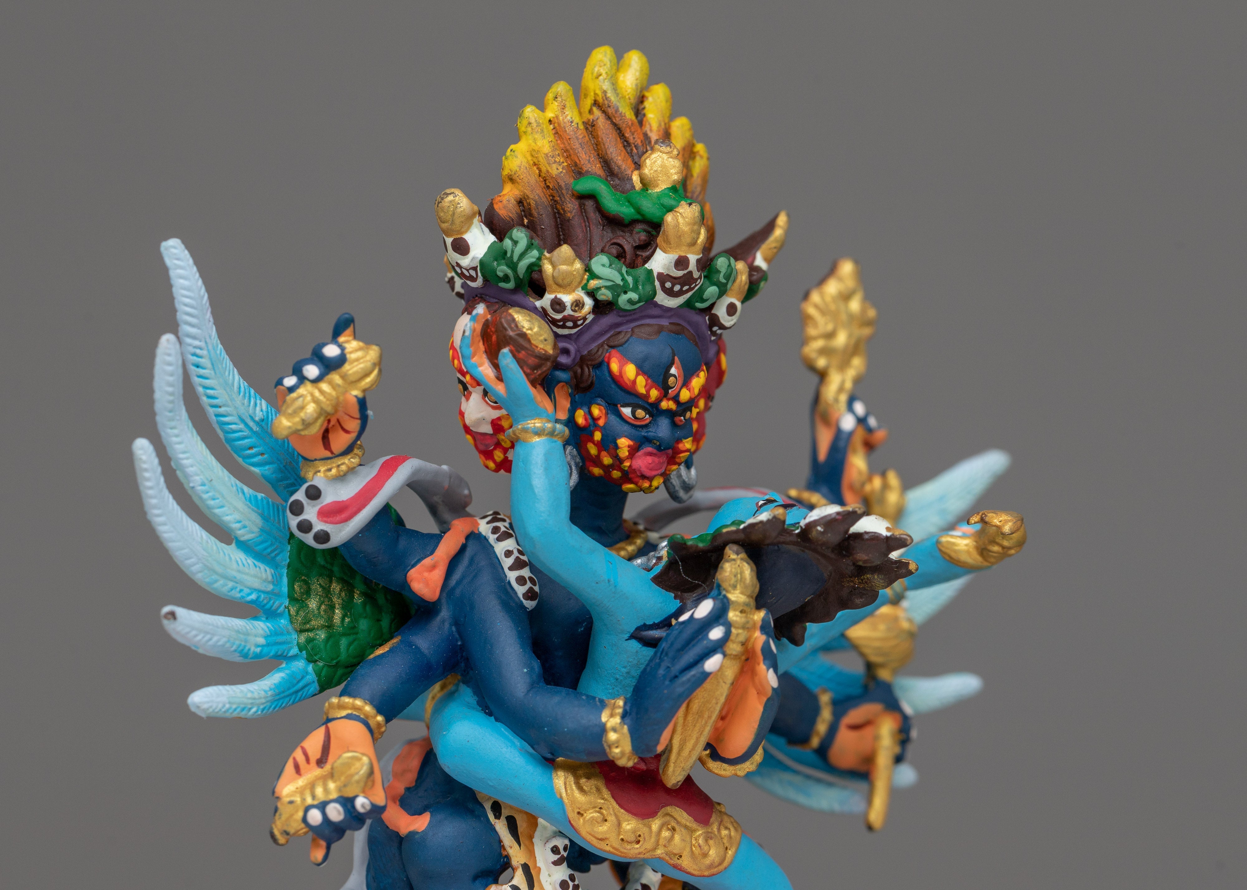 Miniature Vajrakilaya Statue | Embodying Fierce Protection