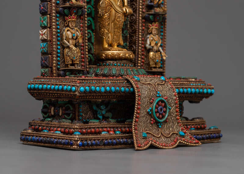 The Bodhisattva Avalokiteshvara Statue | Tibetan Buddhist Decor for Harmony