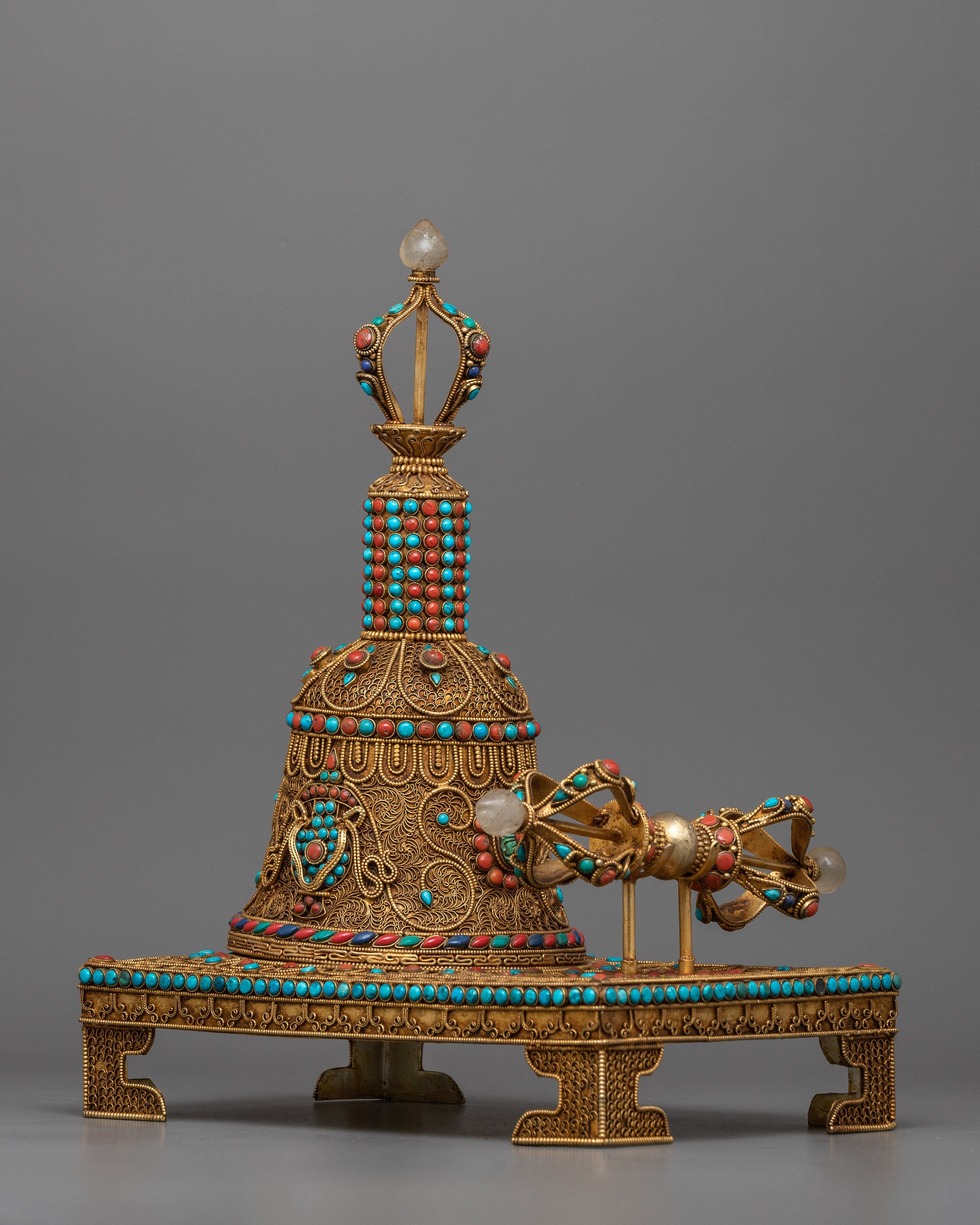 Vajra Bell Ghanta Set | Authentic Tibetan Dharma Practice Tools