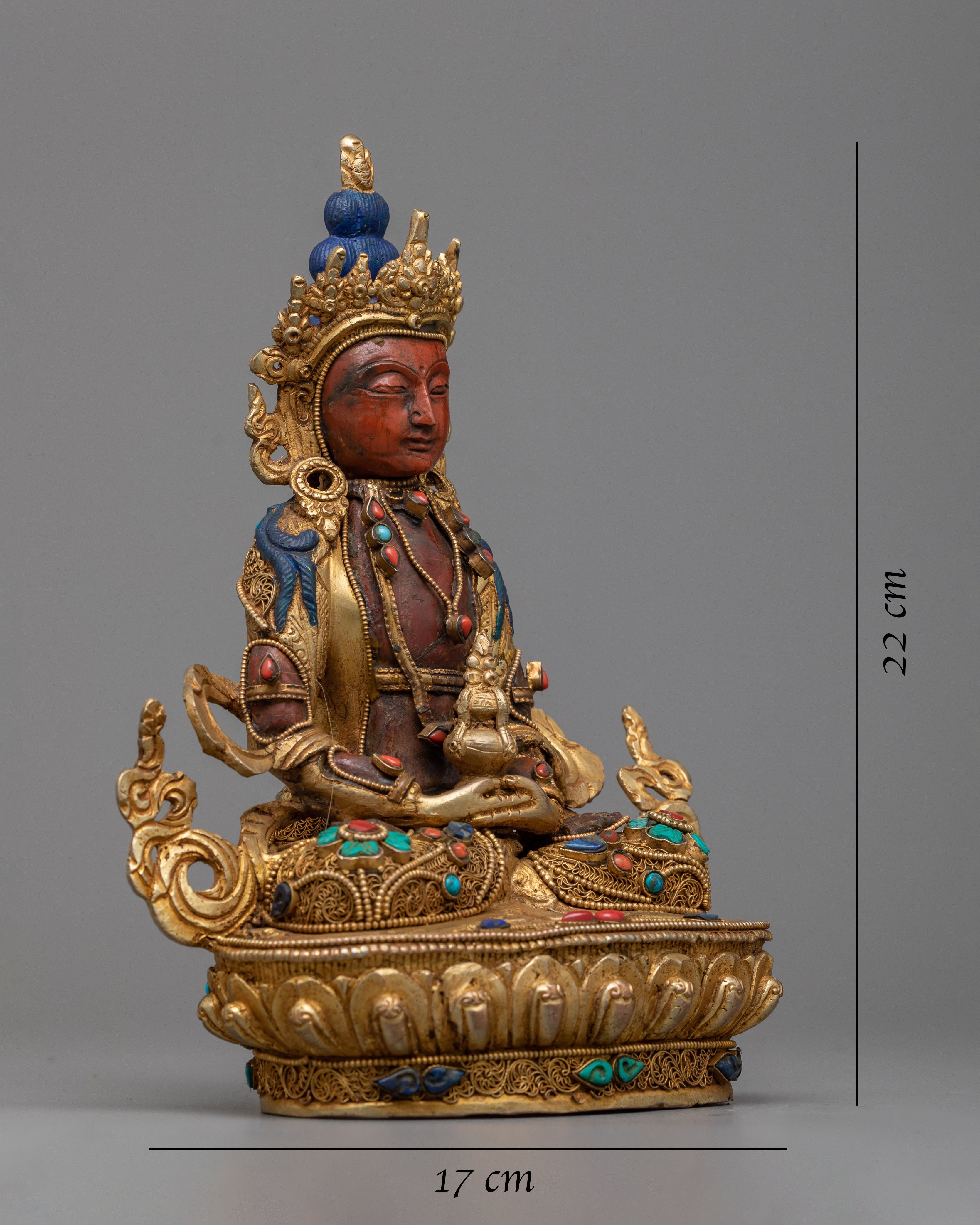 Buddha Amitayus Mantra Practice Statue | Tibetan Buddhism Symbol of Endless Life