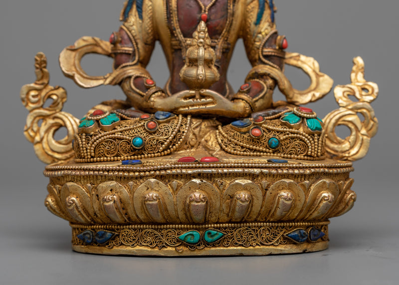 Buddha Amitayus Mantra Practice Statue | Tibetan Buddhism Symbol of Endless Life