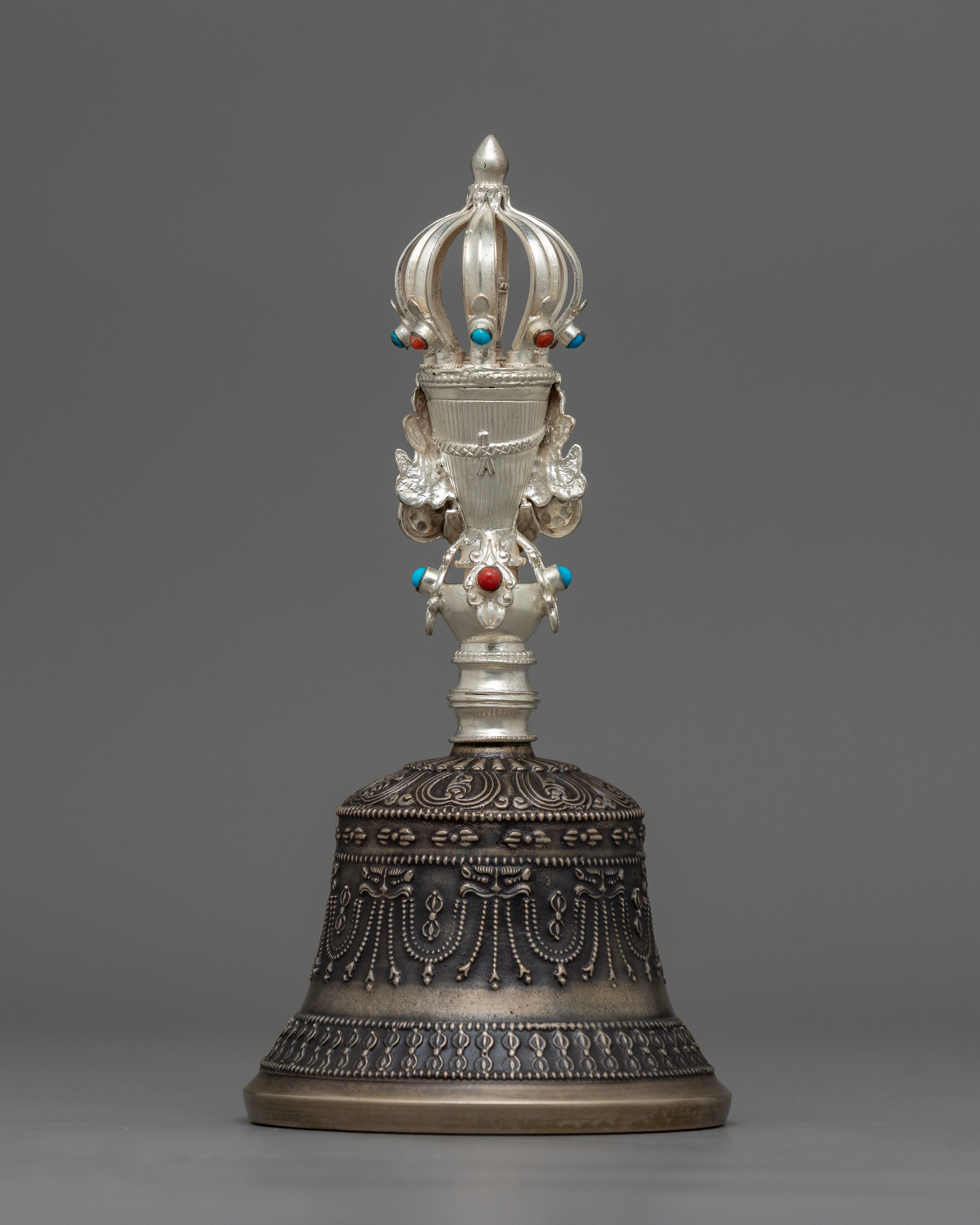 Sacred Copper Vajra and Bell Set | Traditional Tibetan Ritual Instrument