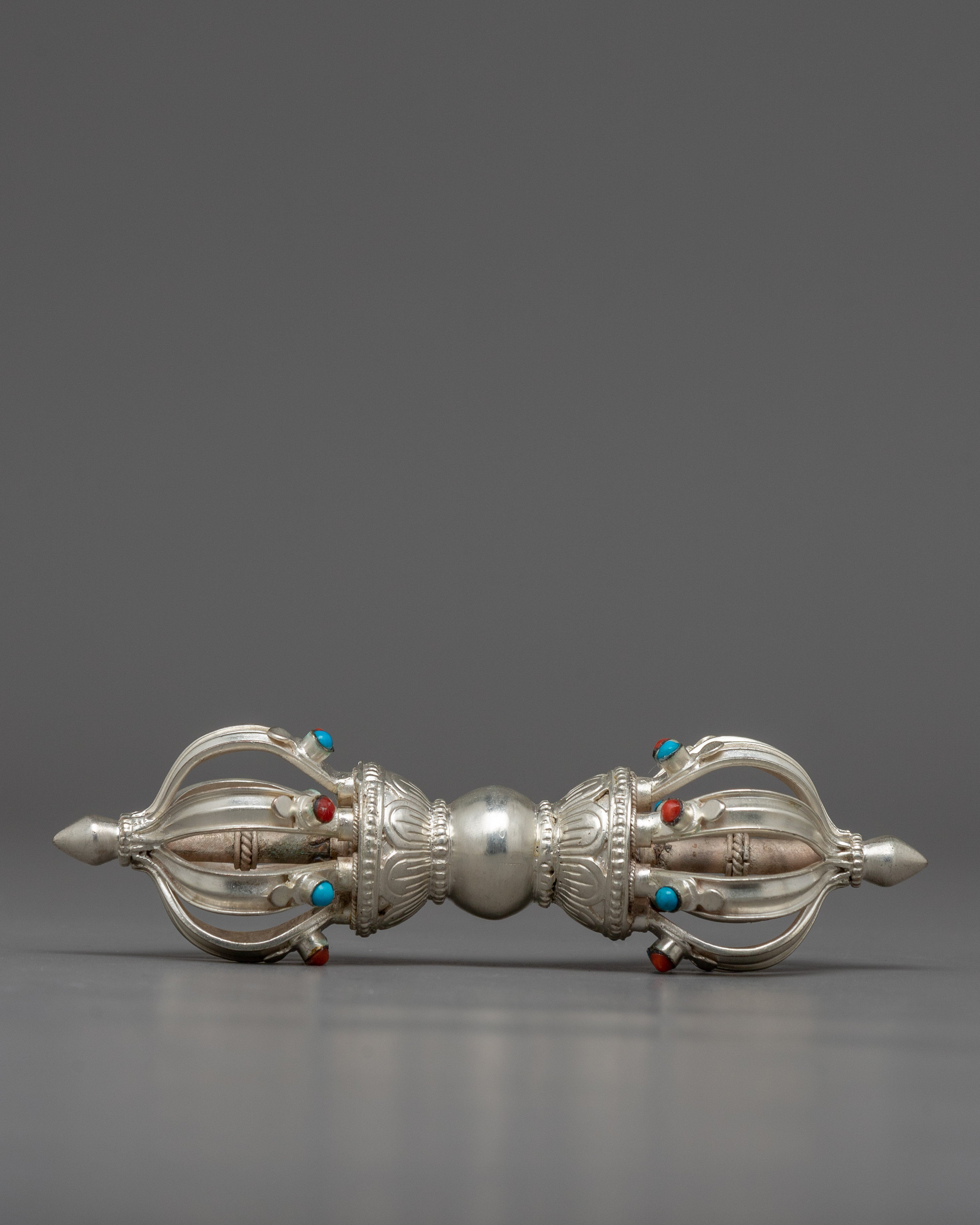 Sacred Copper Vajra and Bell Set | Traditional Tibetan Ritual Instrument