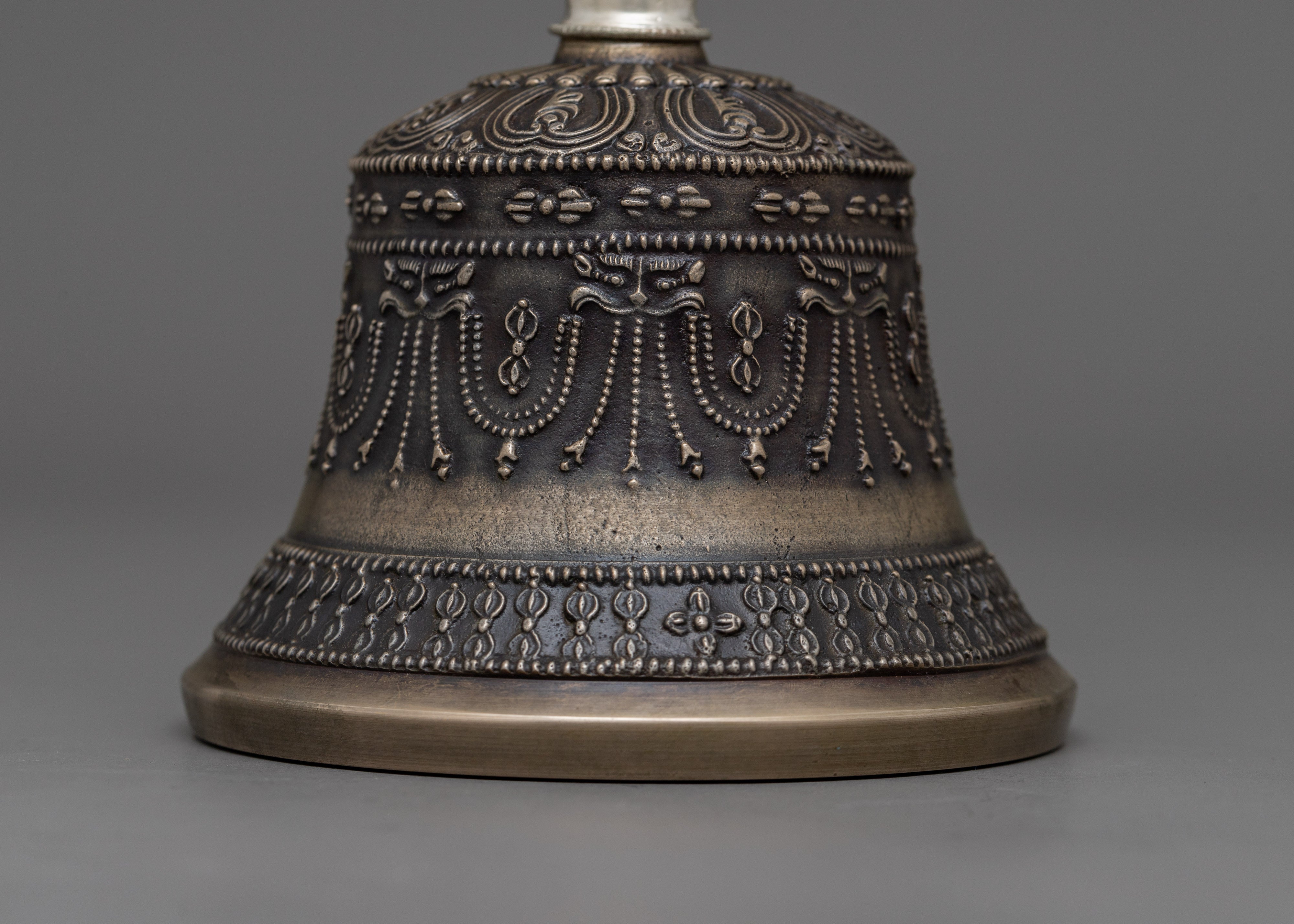 Sacred Copper Vajra and Bell Set | Traditional Tibetan Ritual Instrument