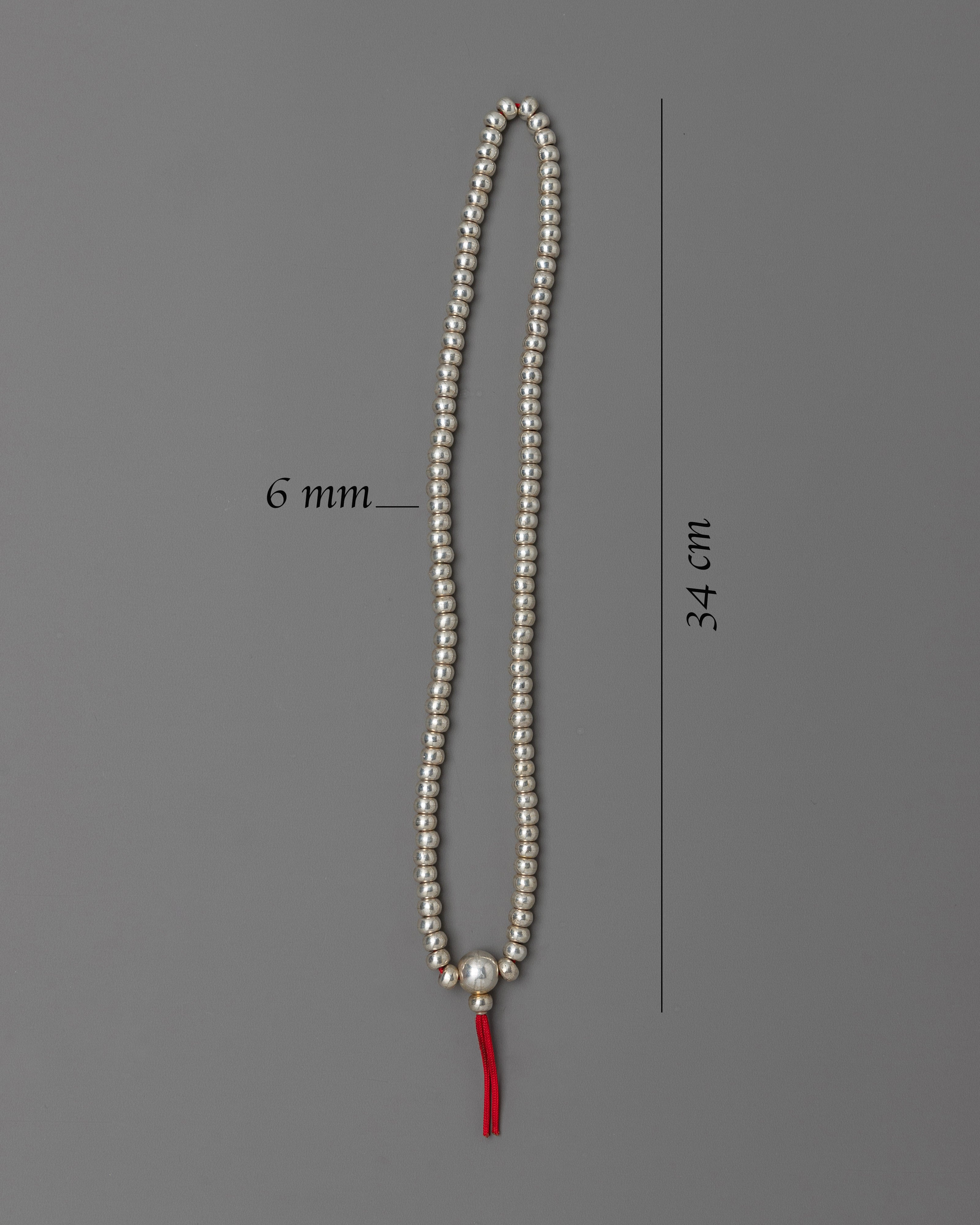 Silver Prayer Beads For Buddhist | Enhance Your Meditation Practice
