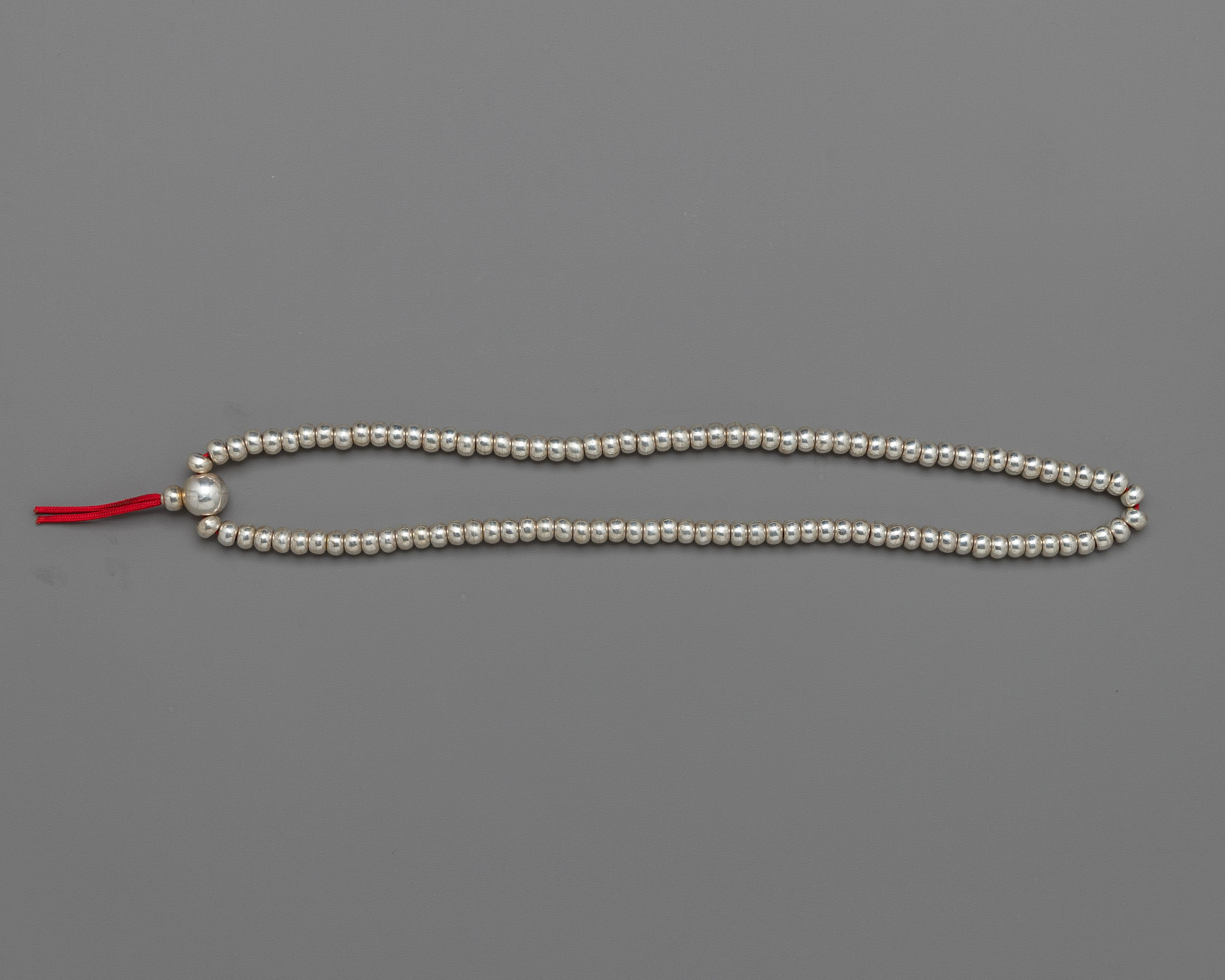 Silver Prayer Beads For Buddhist | Enhance Your Meditation Practice