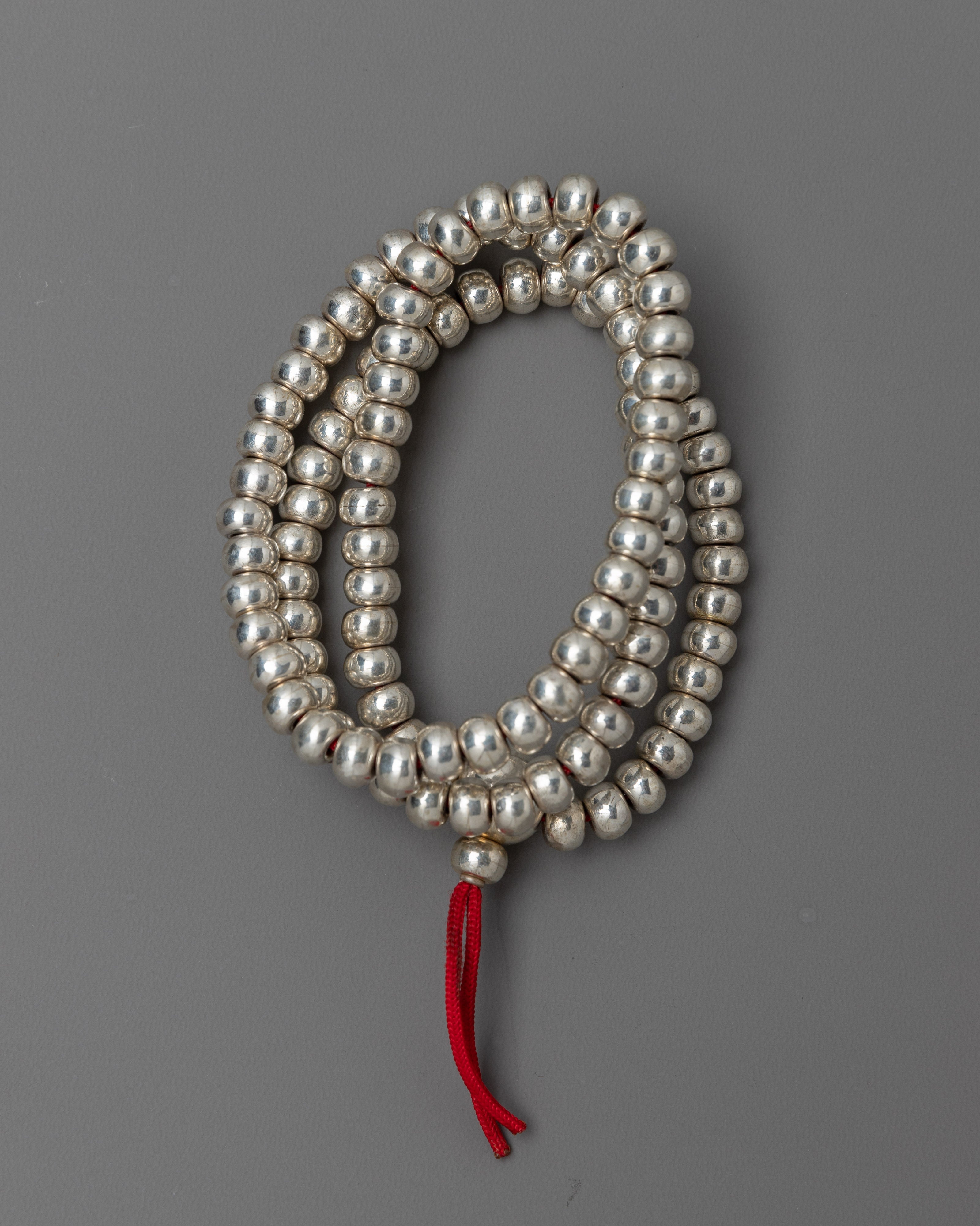 Silver Prayer Beads For Buddhist | Enhance Your Meditation Practice