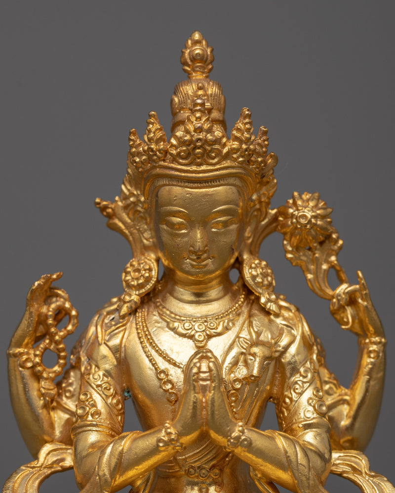Lokesvara Chenrezig Statue | Embody Compassion and Wisdom in Divine Form