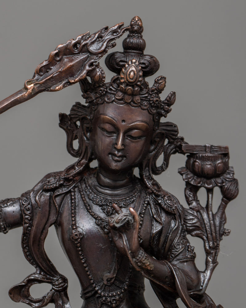 Manjushri Deity Statue | Wisdom and Enlightenment in Divine Form