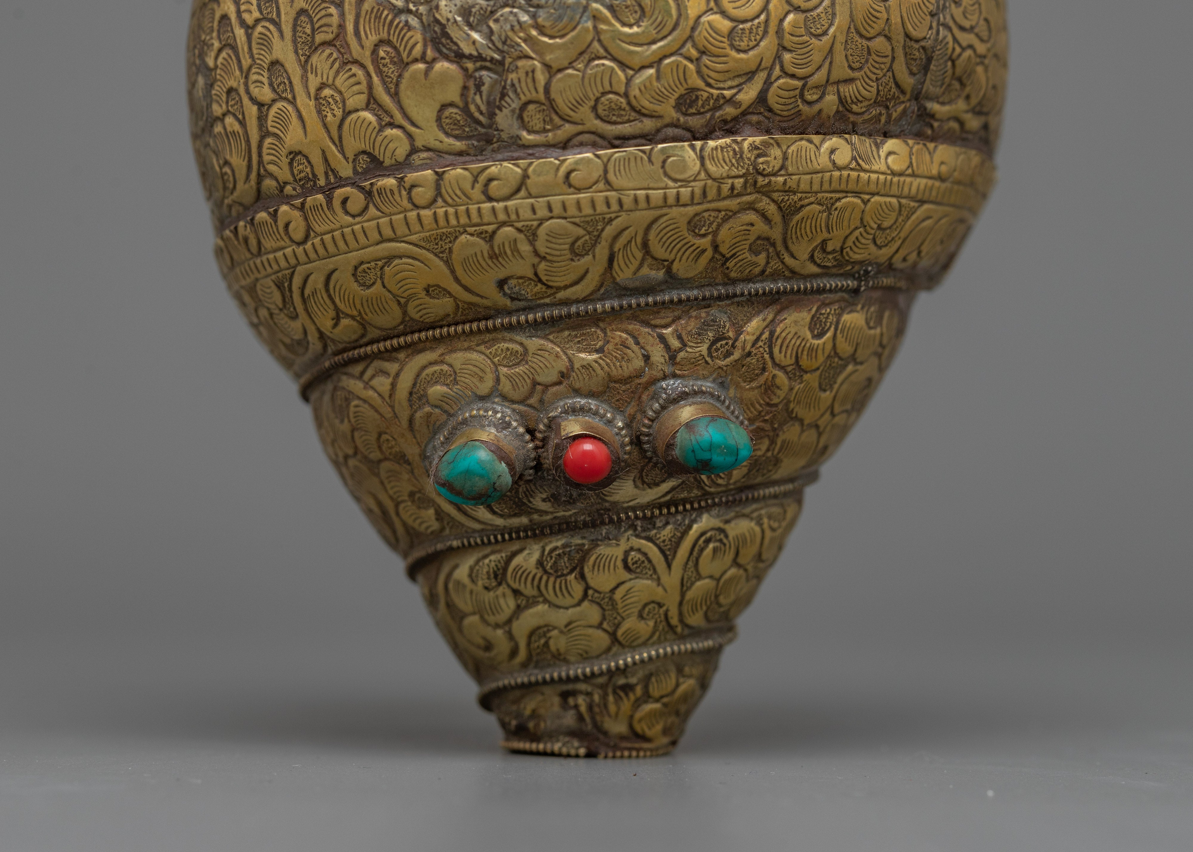 Brass Conch Shell | Decorative Spiritual Object