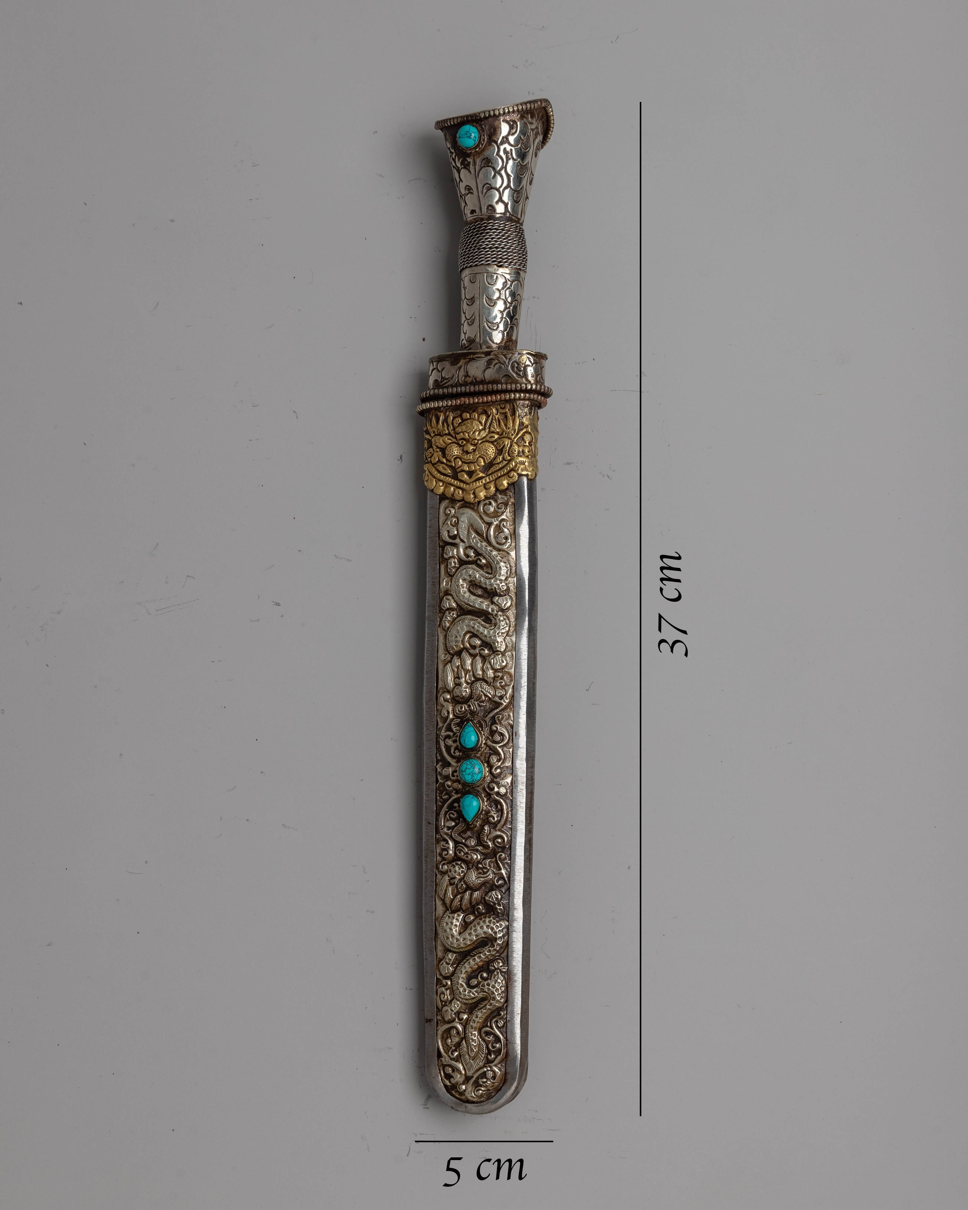 Traditional Tibet Knife | Spiritual and Cultural Decor