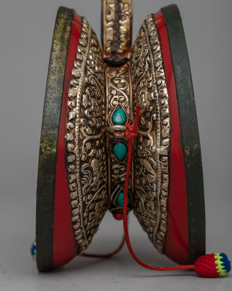 Chod Damaru Drum | Ritual Instrument for Buddhist Ceremonies