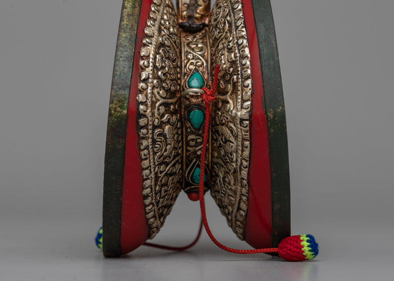 Chod Damaru Drum | Ritual Instrument for Buddhist Ceremonies