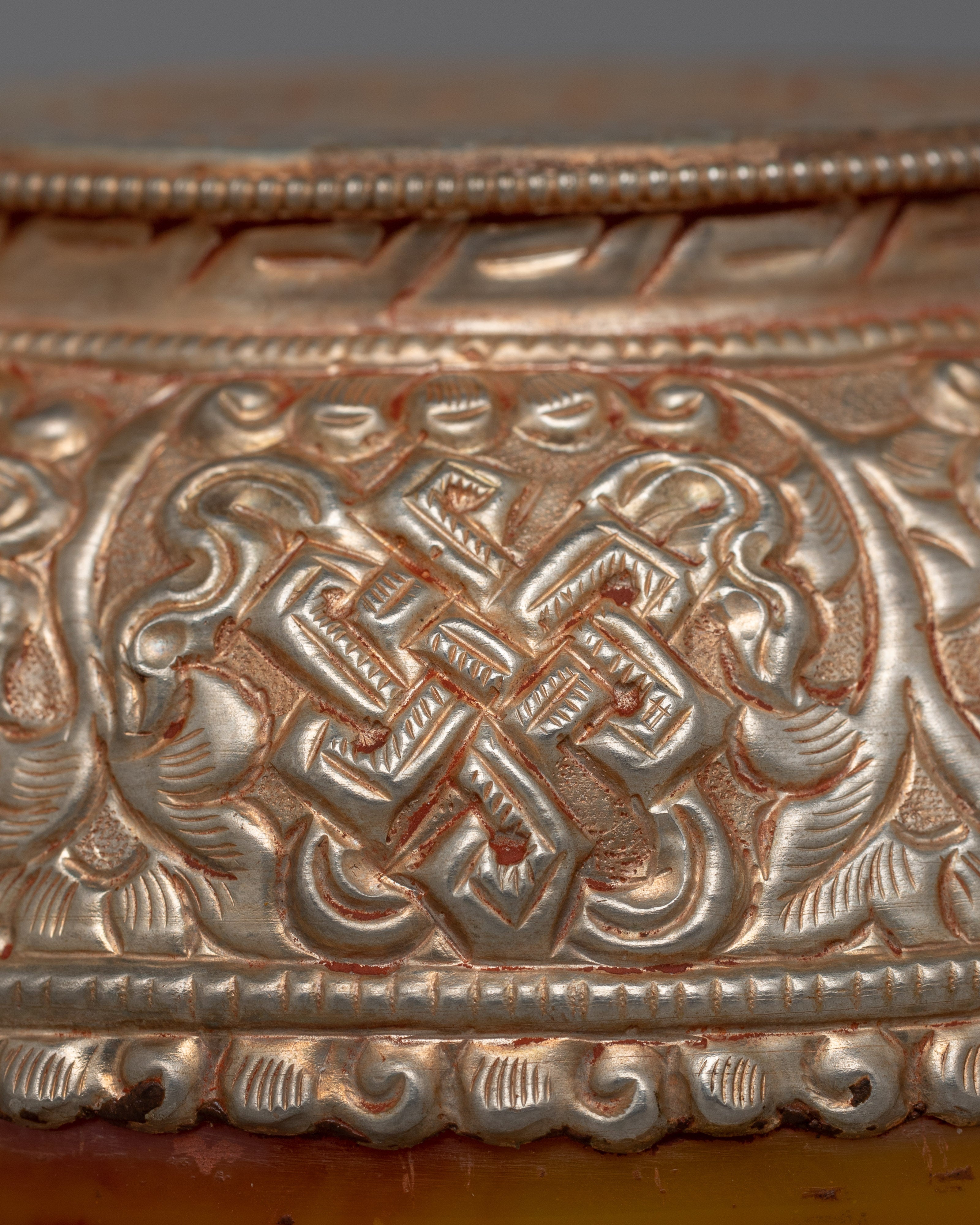 Tibetan Tea Cup Bowl | Artisanal Buddhist Ceremony Vessel