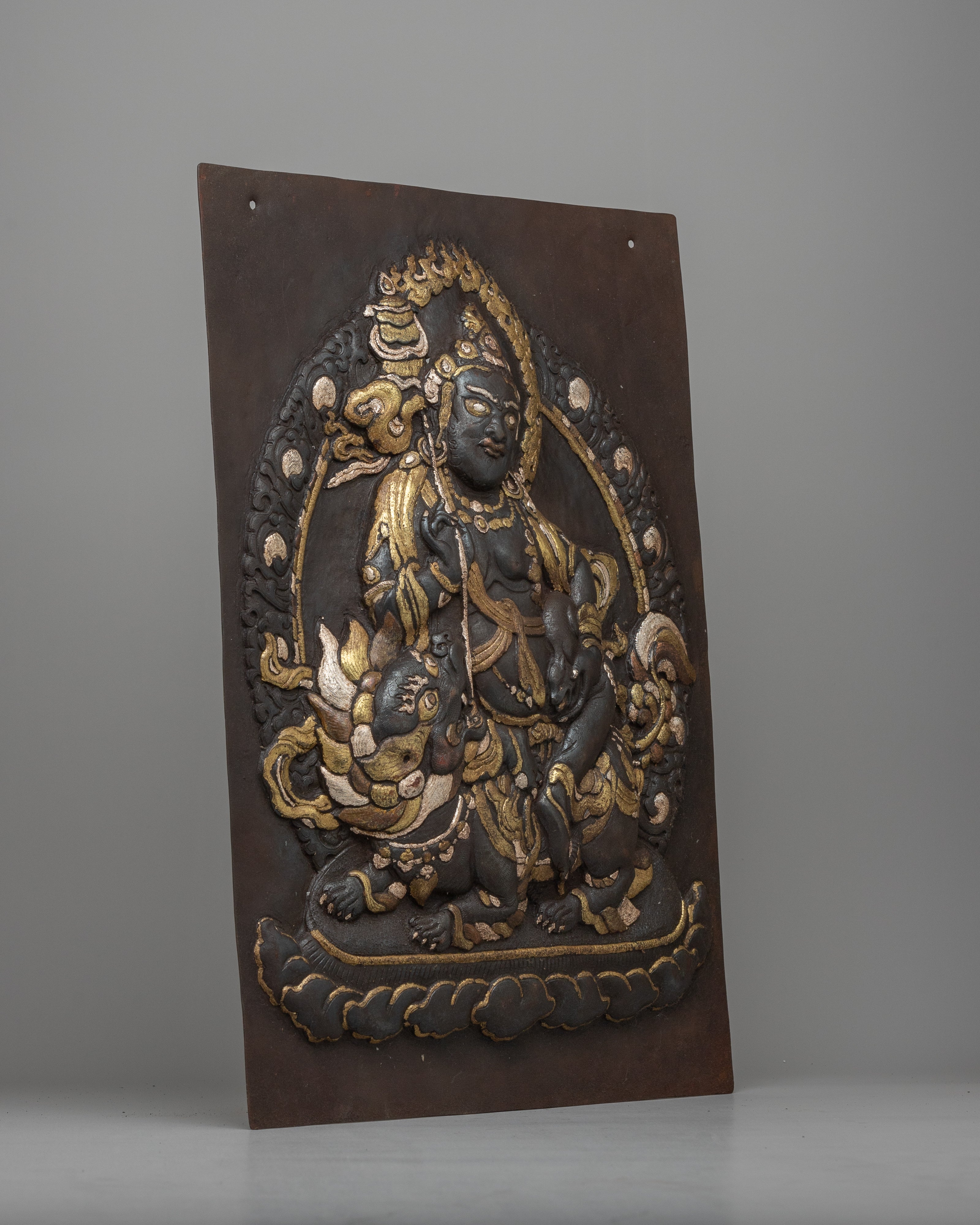 Metal Wall Hanging of Namtoshe | Tibetan Buddhist Prosperity Art