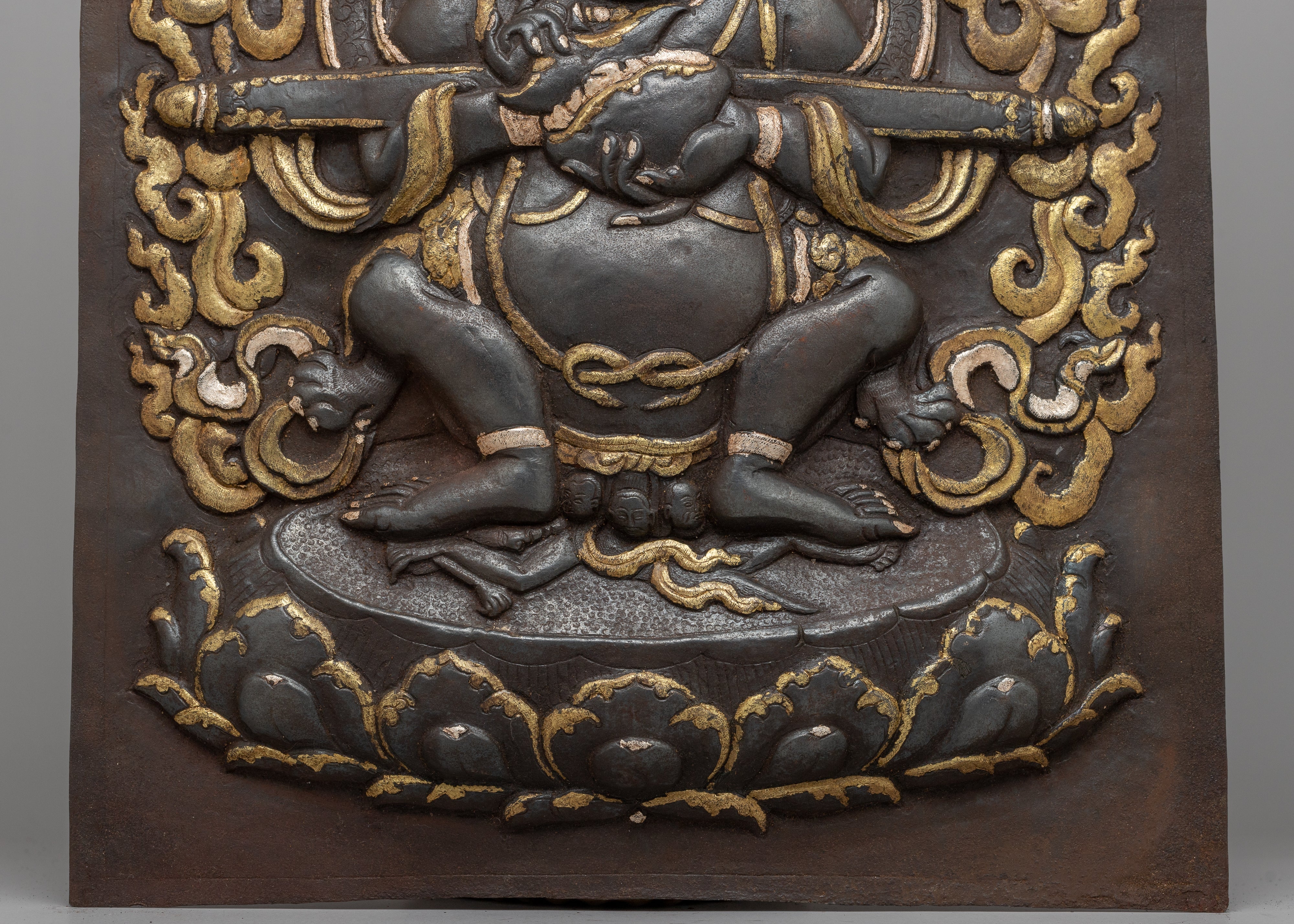Buddhist Sakya Mahakala Art | Wall Hanging for Spiritual Protection