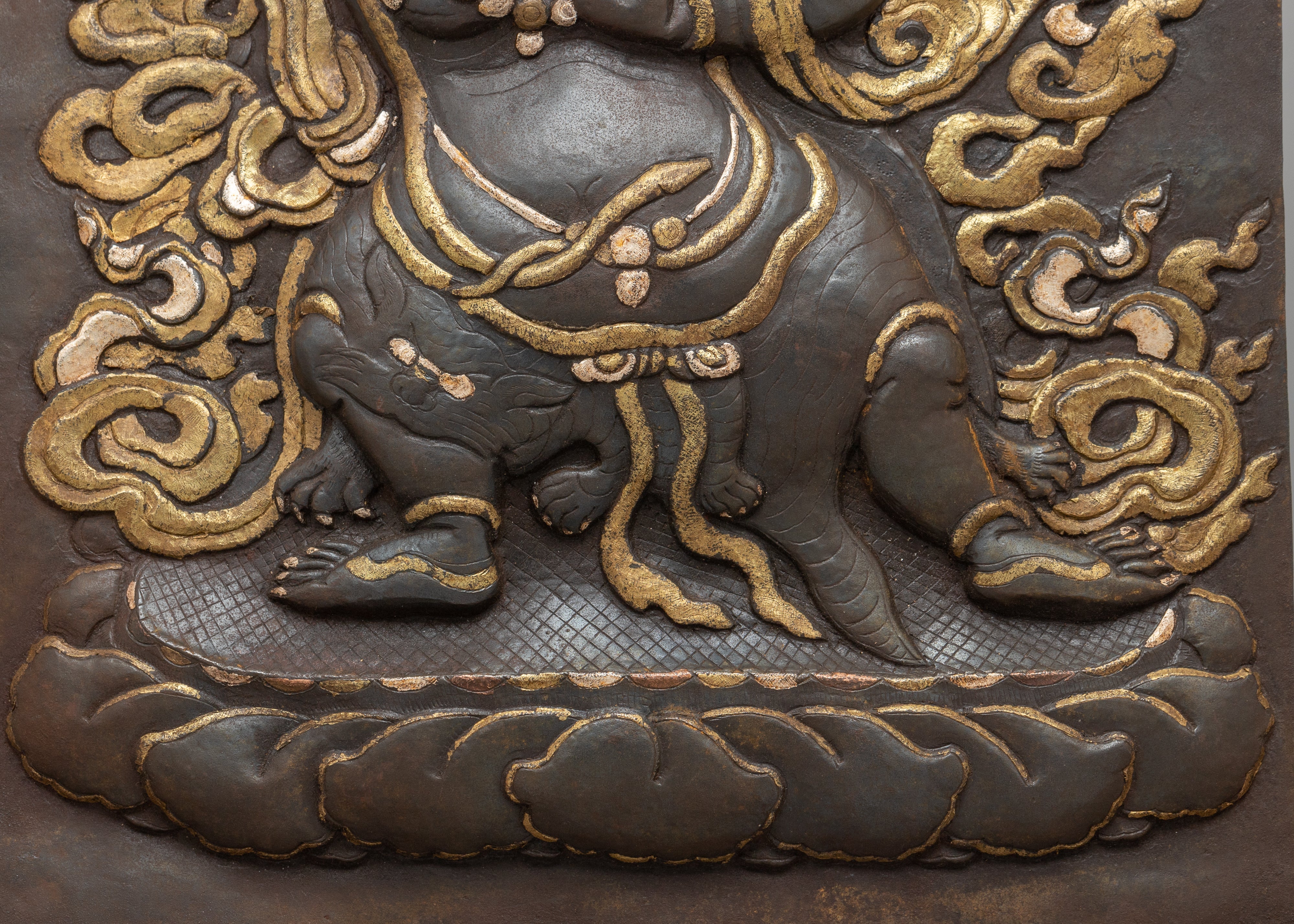 Vajrapani Metal Wall Hanging Thanka | Powerful Buddhist Guardian
