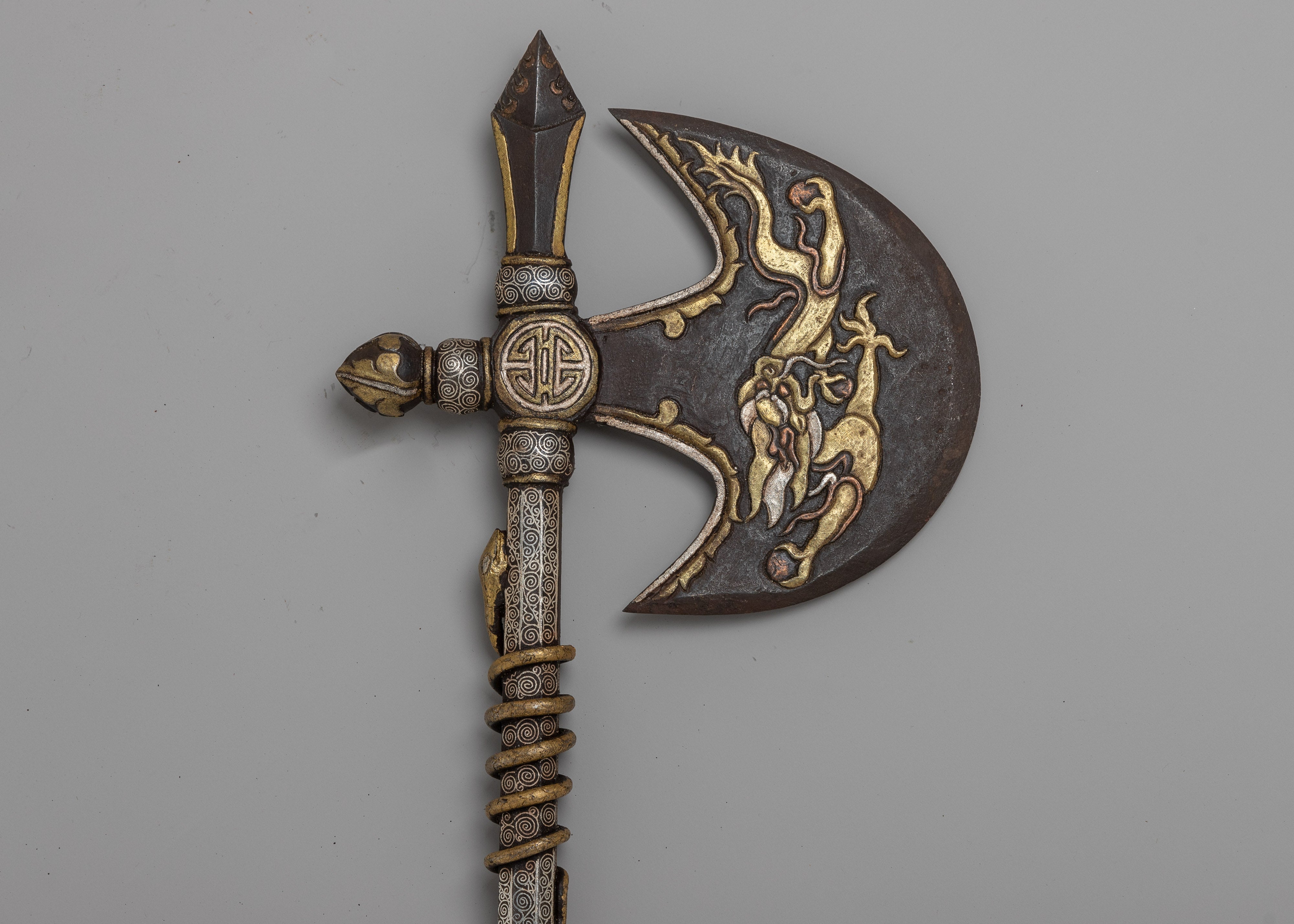 Tibetan Hand Axe | Traditional Decorative Weapon
