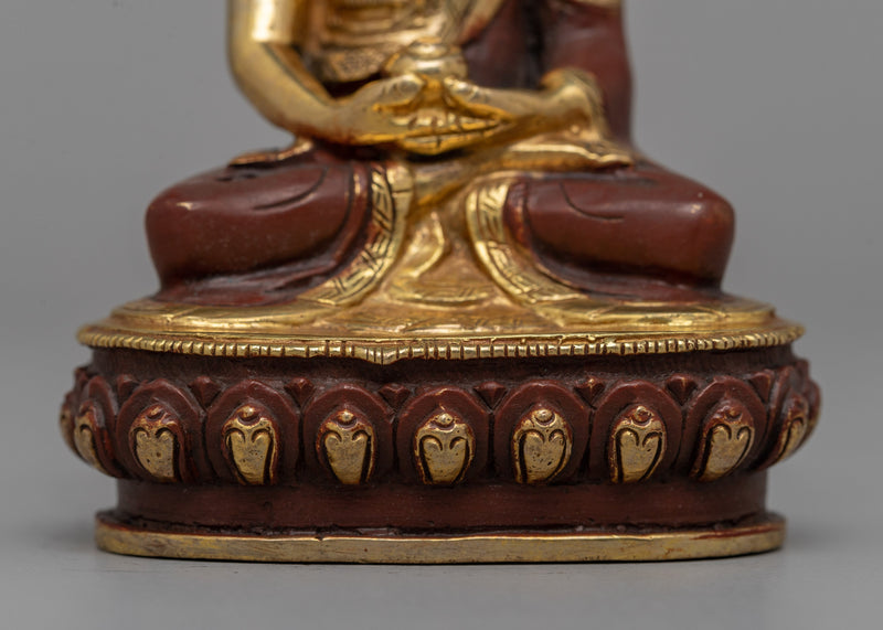 Meditative Amitabha Buddha Handmade Sculpture |  Spiritual Practice Enhancer