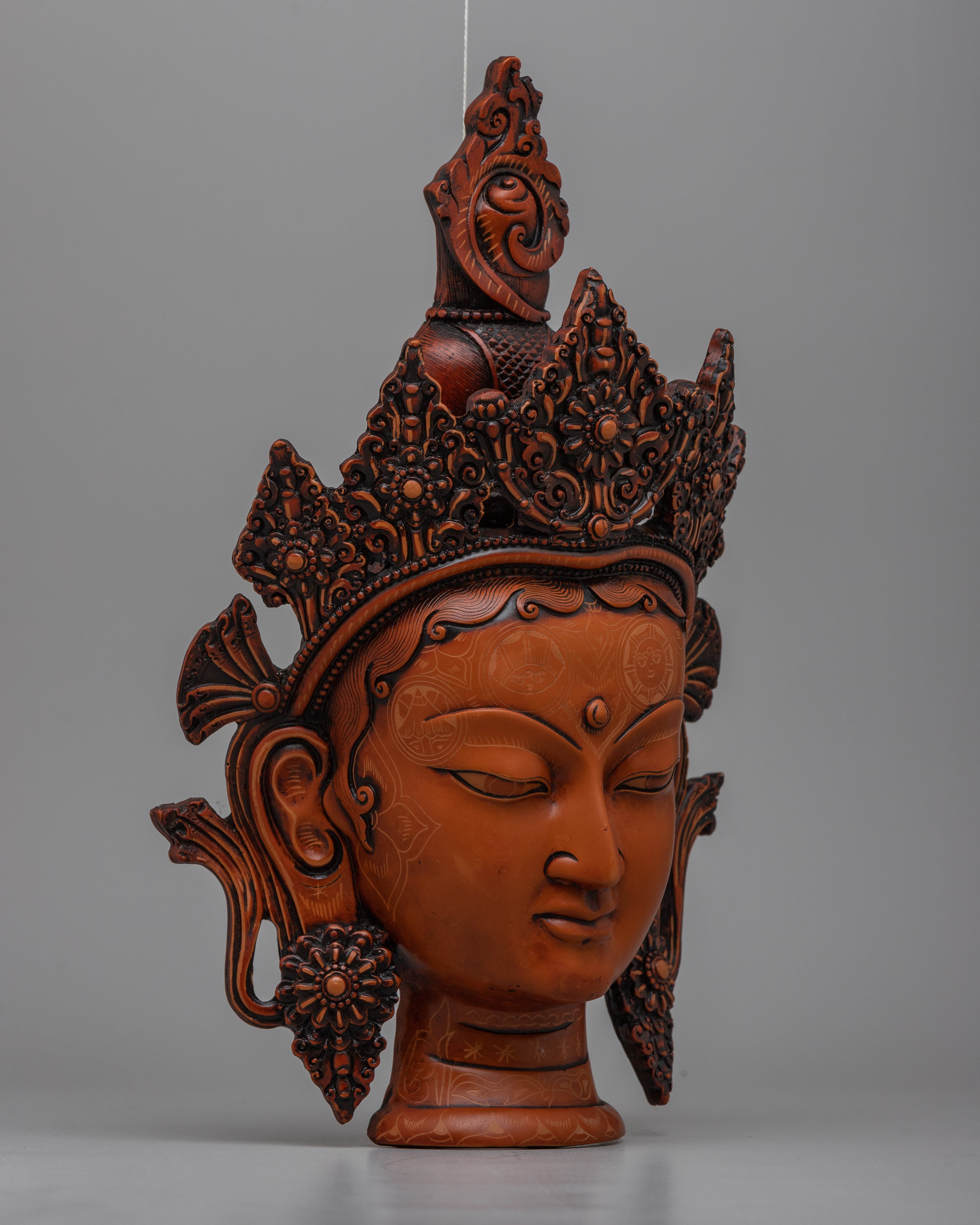 Buddhist Art Buddha Face Wall Hanging | Peaceful Zen Decor