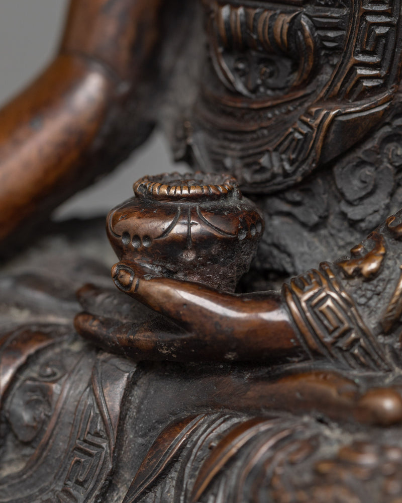 Oxidized Shakyamuni Buddha Statue | Timeless Meditation Decor