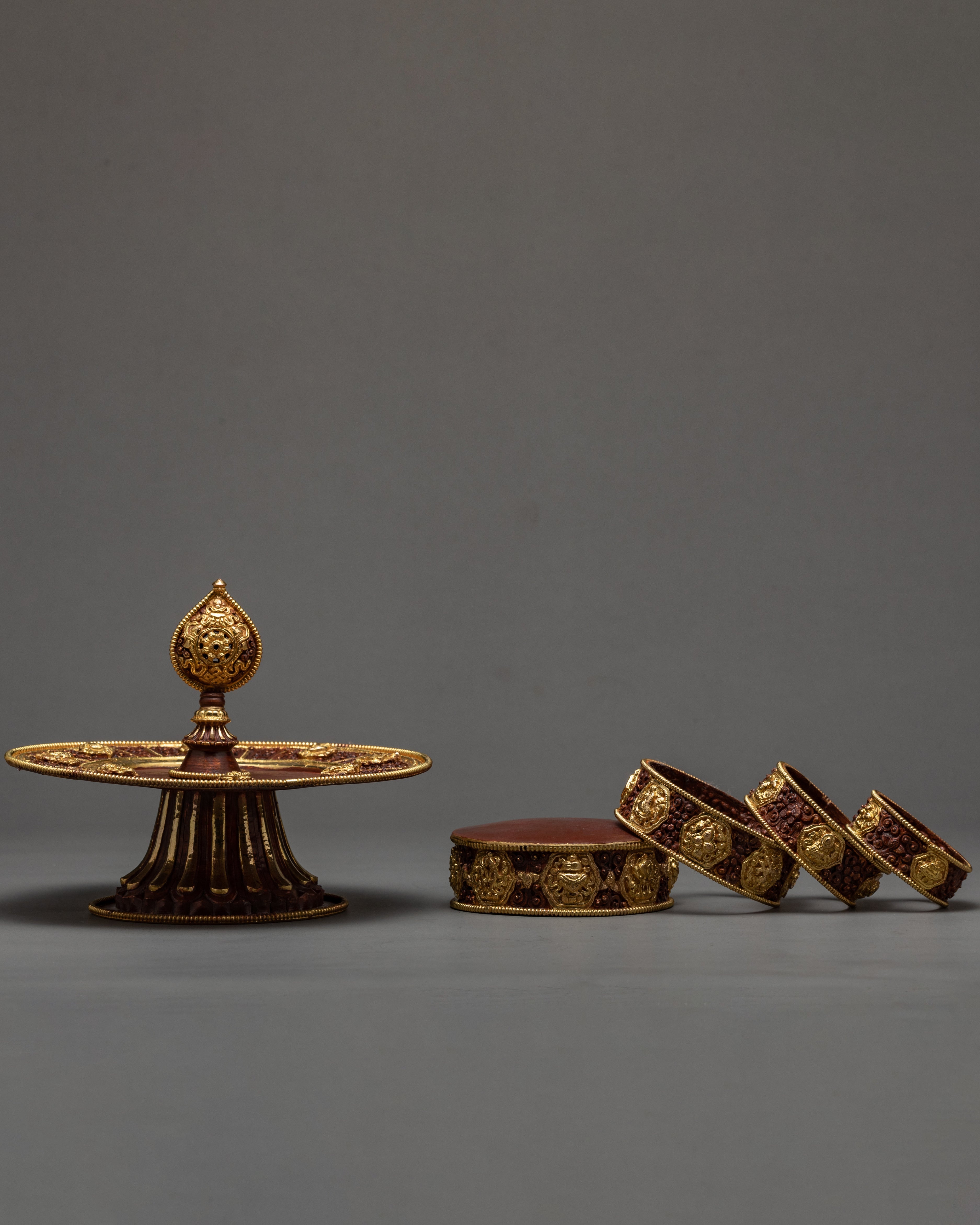 Vintage Mandala Set | Buddhist Ritual Items | Mandala Offering Set