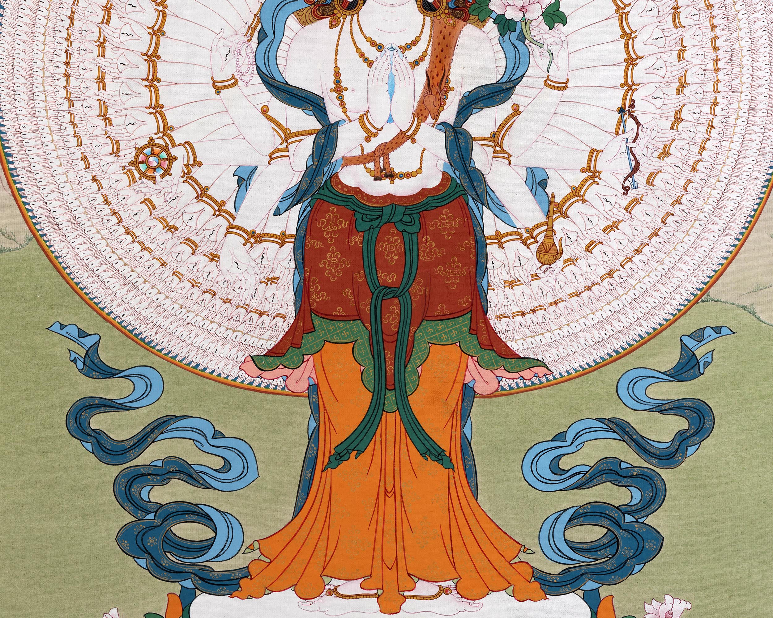 1000 armed Chenrezig Thangka | Traditional Art