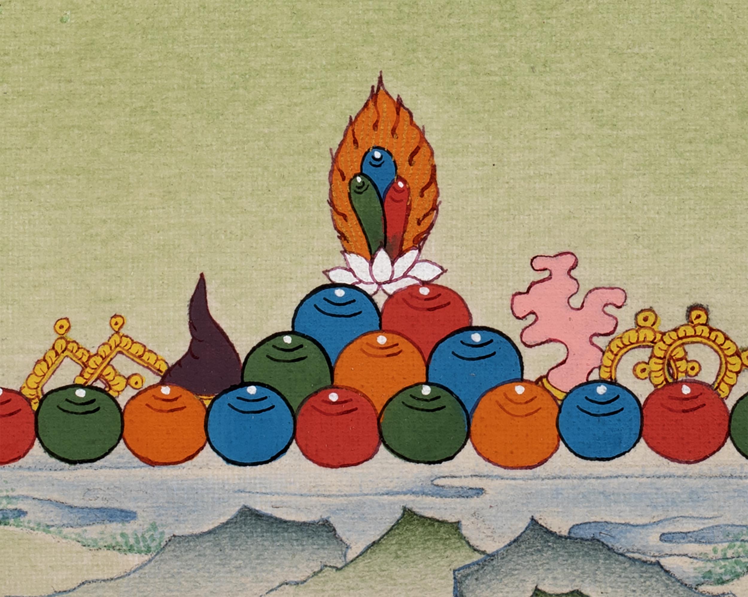 Buddha Vajrasattva | The Great Purifier Thangka | Art On Canvas