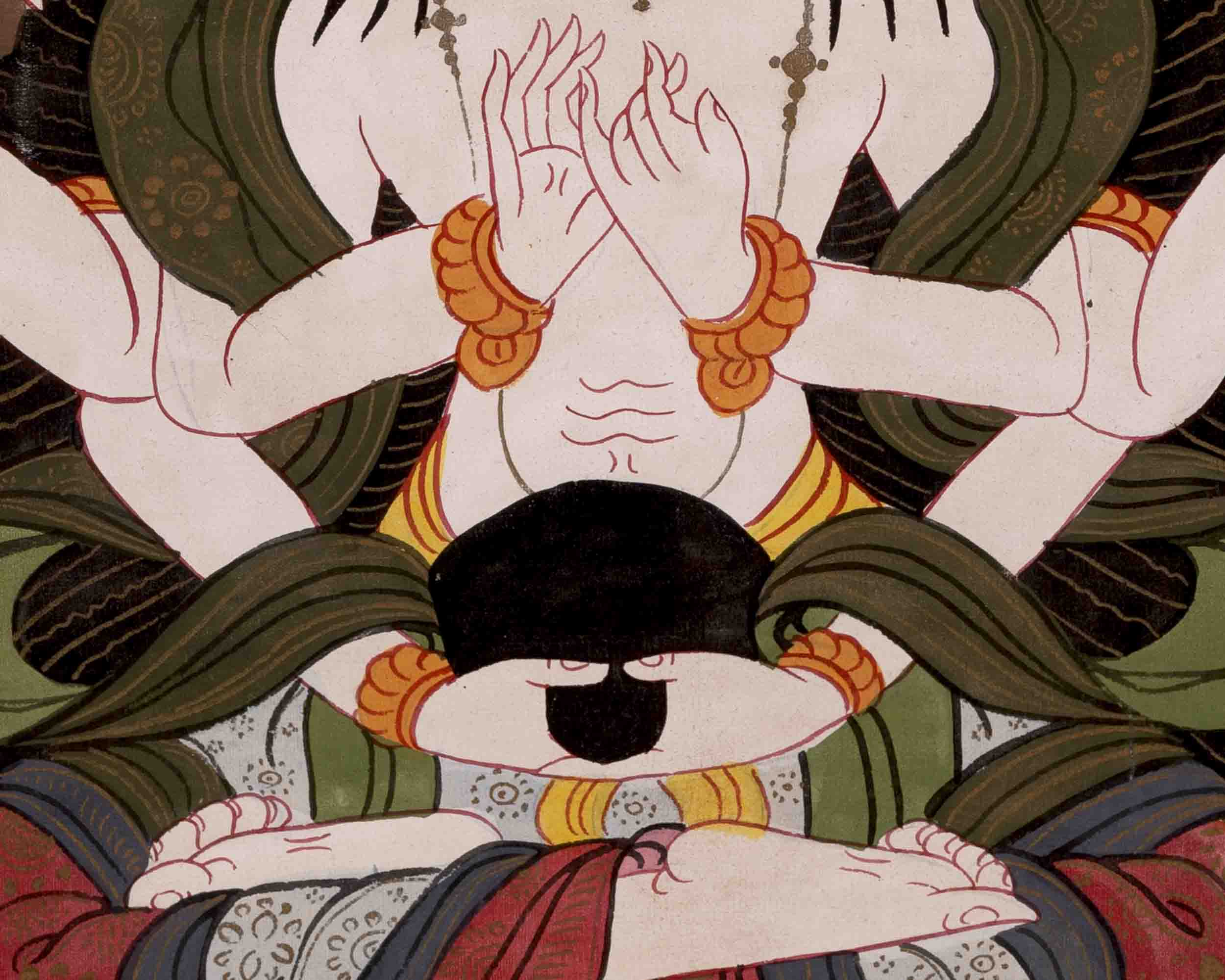 Namsangiti Thangka | Manjushree | Meditation Canvas Art