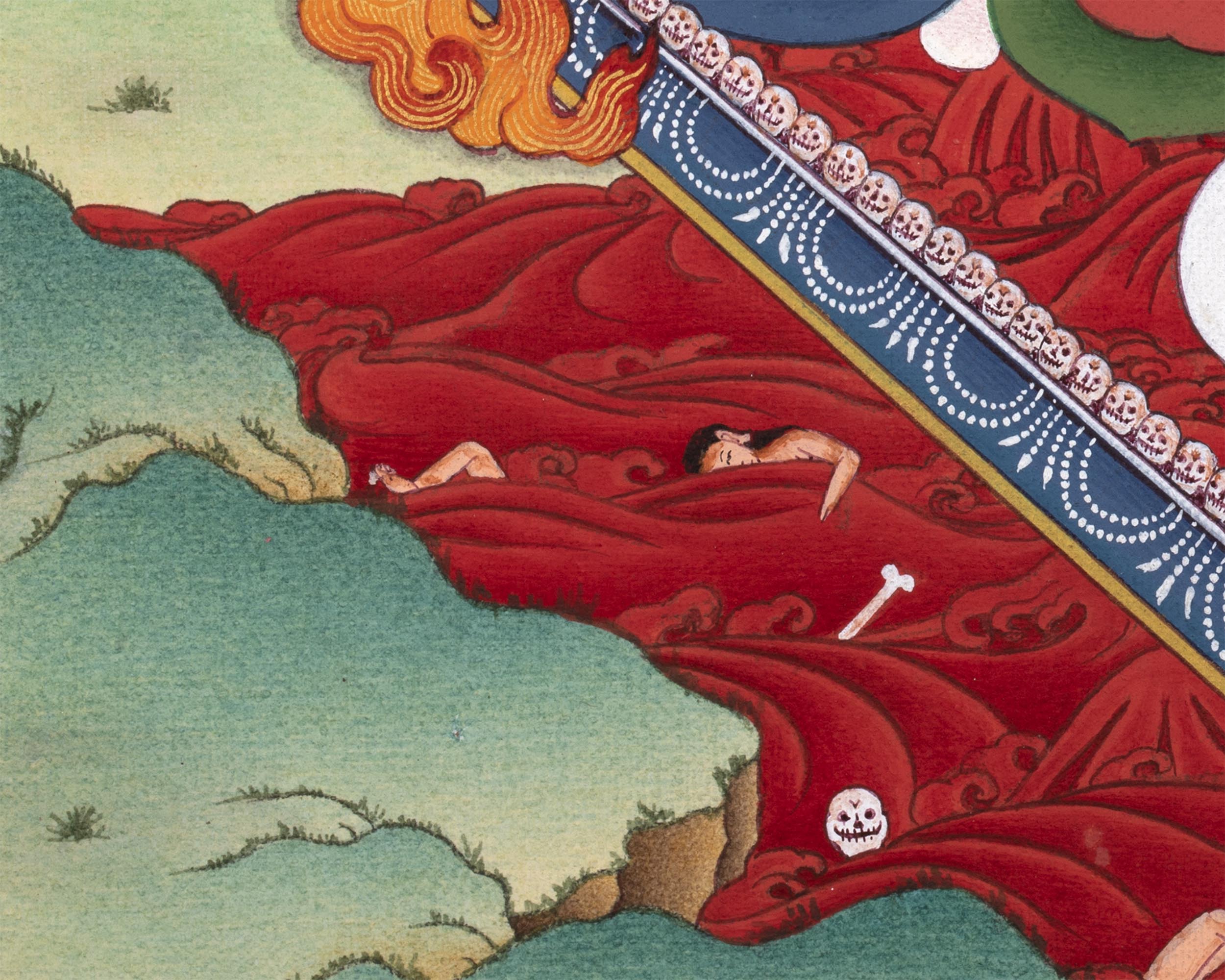 Ekajati Vajra Tara Thangka | Fierce Protector Deity