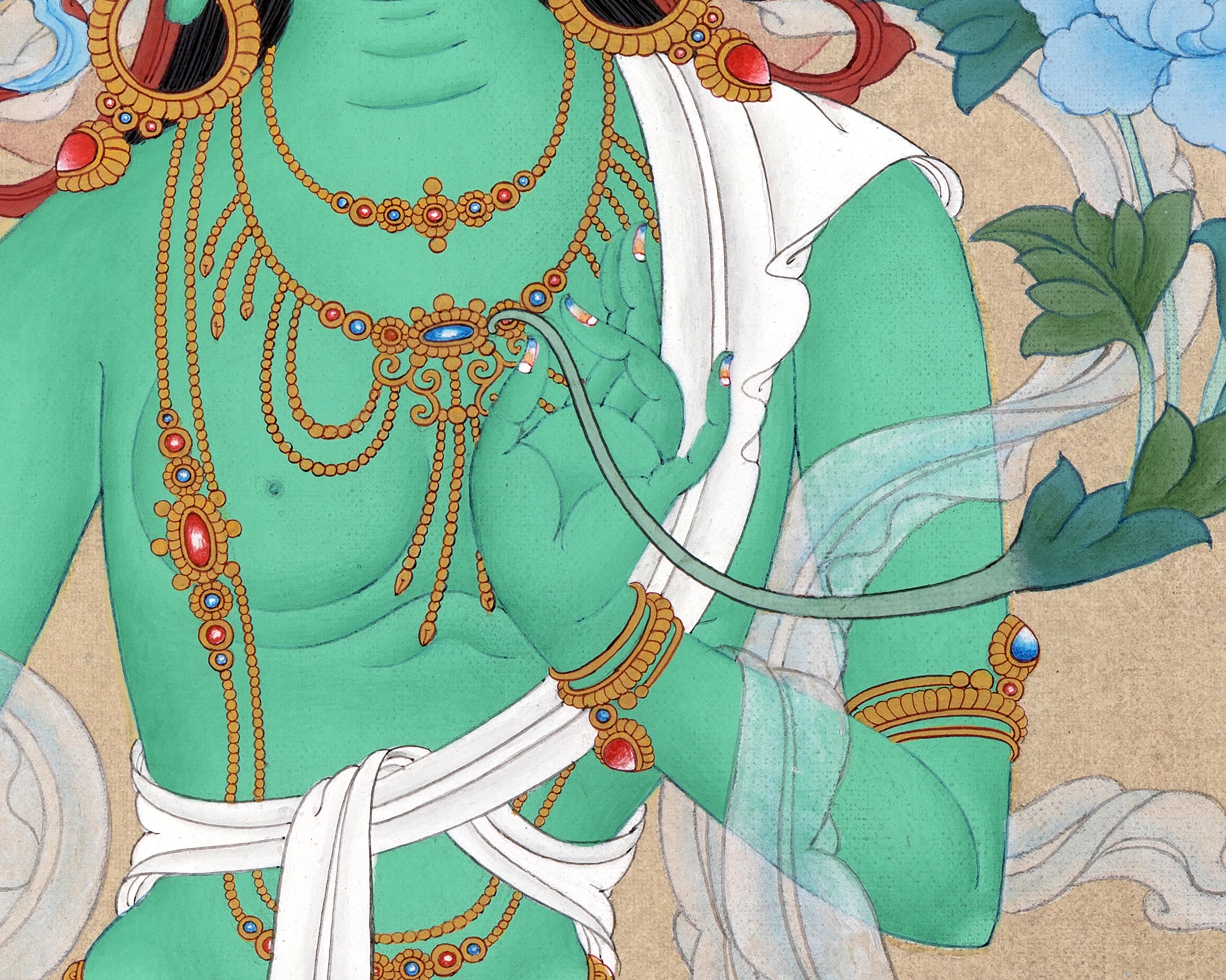 Mother Green Tara | Bodhisattva Deity Thangka