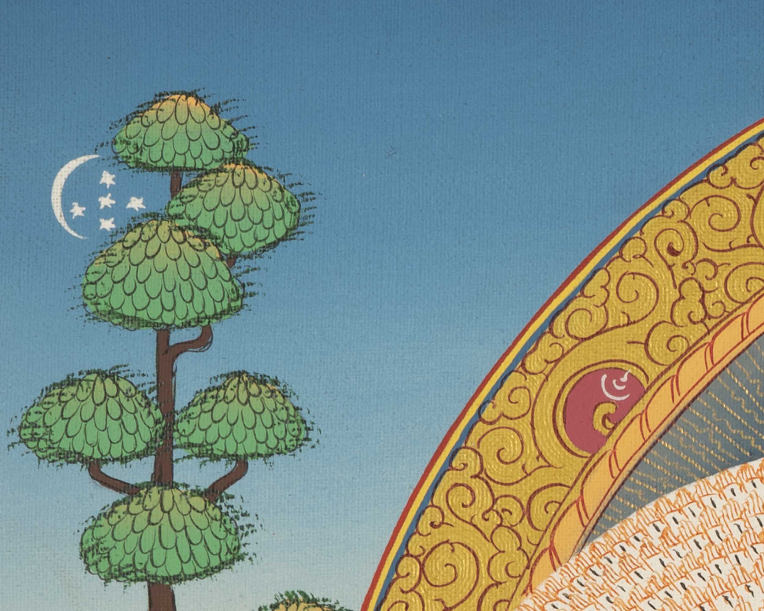 1000 Armed Avalokiteshvara Thangka | Traditional Tibetan Buddhist Painting