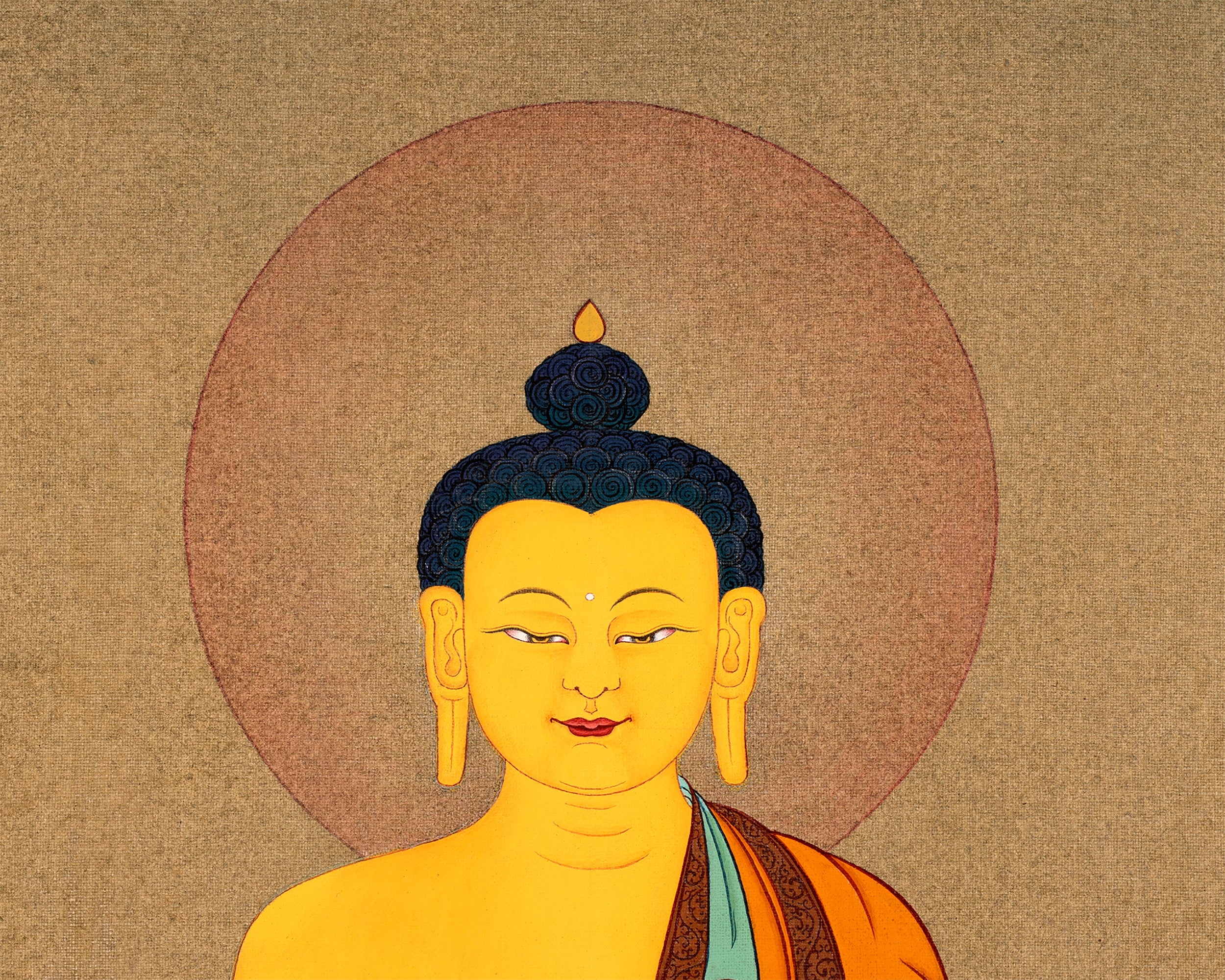 Buddha Shakyamuni Thangka | Tibetan Thangka Painting